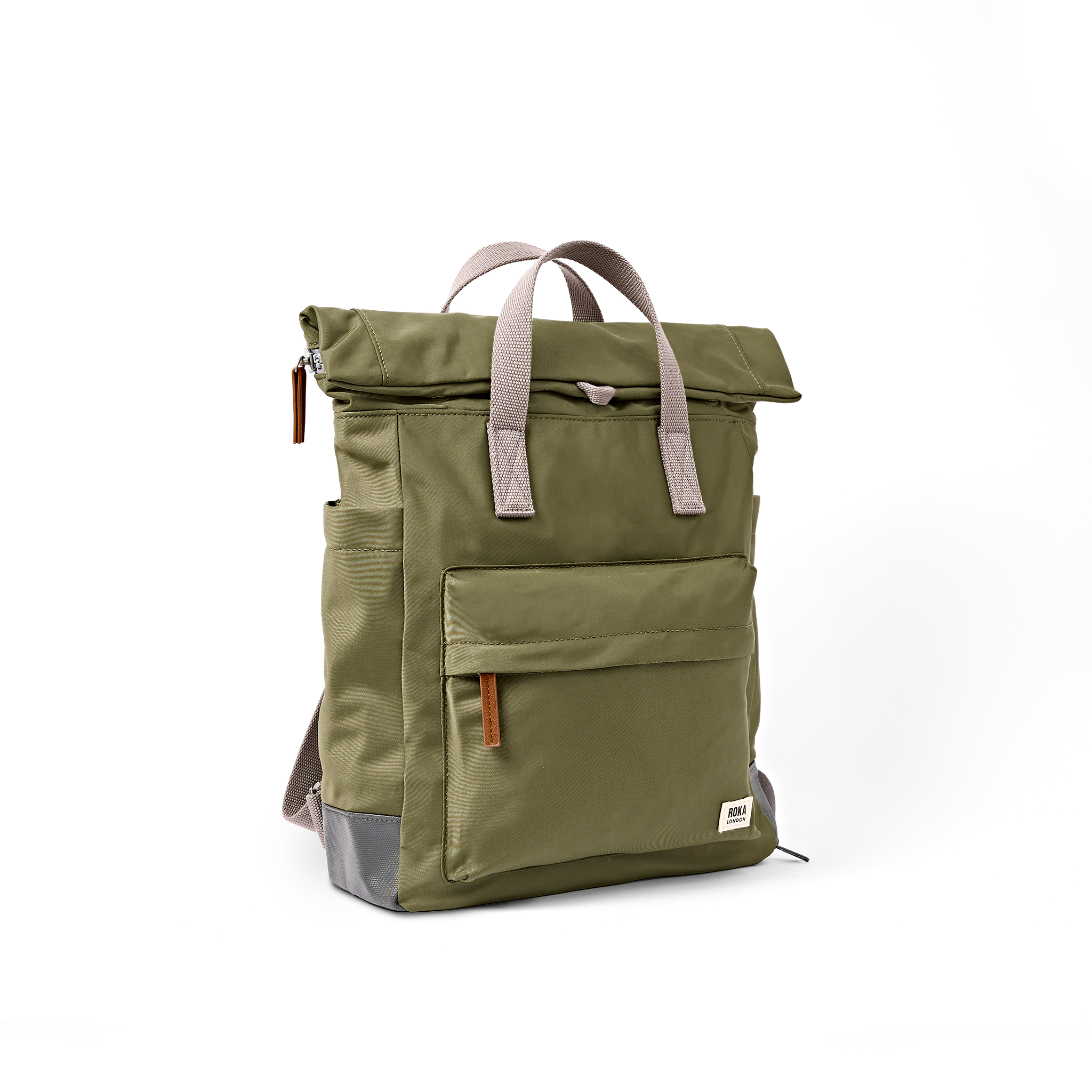Roka London Bayswater ryggsekk chive 14,6 liter paraplylomme