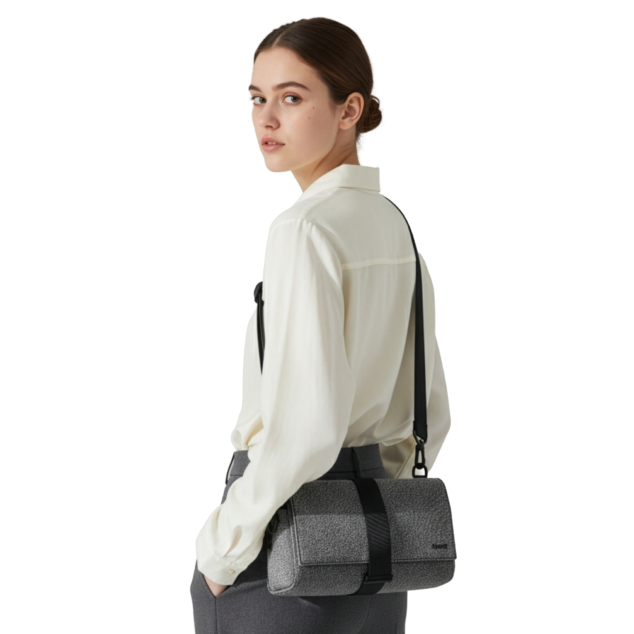 KIWEE Triangle Sling crossbody 3 L static grå