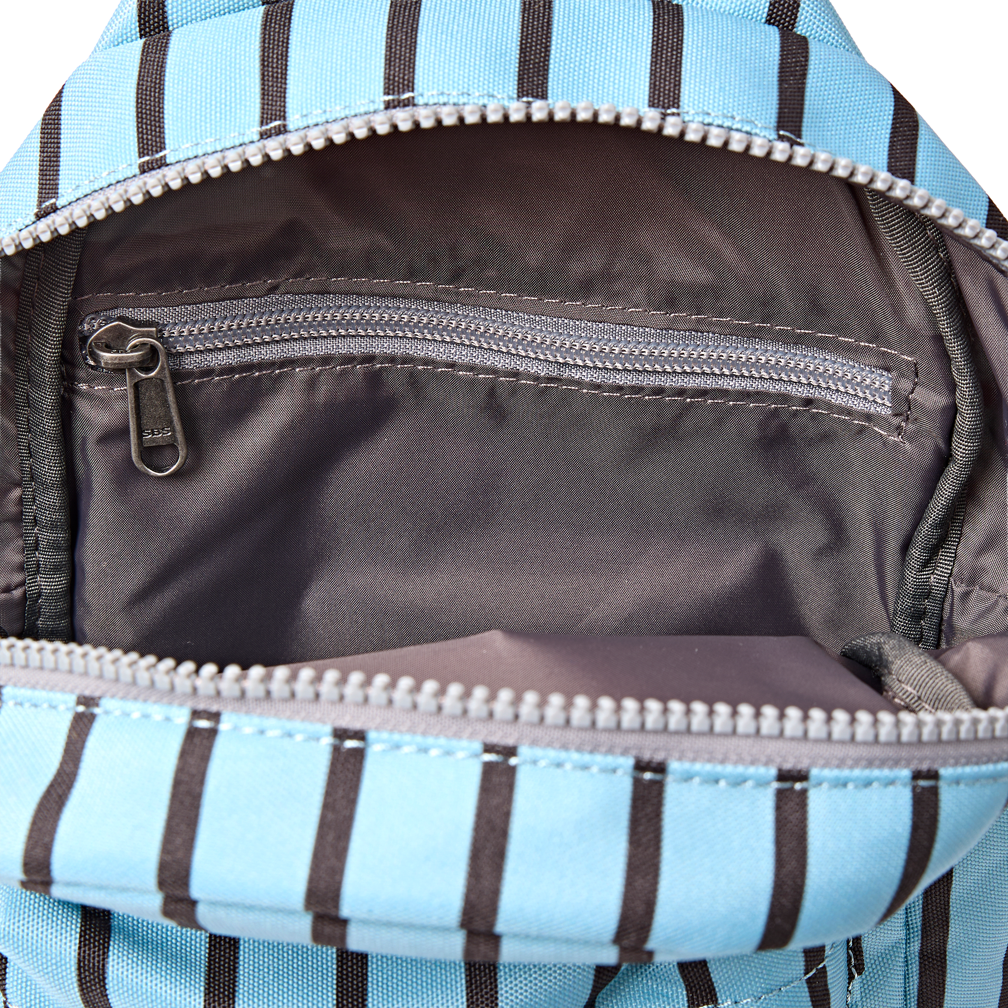 Roka London Willesden skulderveske blå striper Large 5 liter