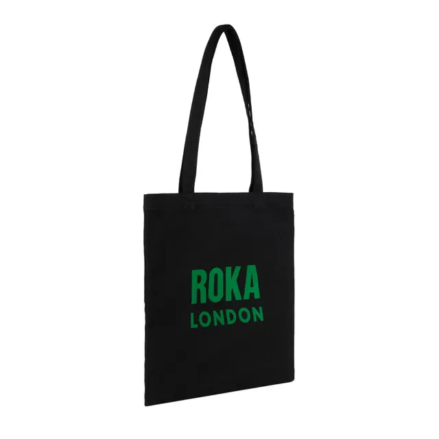 Roka London Notting Hill tote Black Small bomull 1,5L