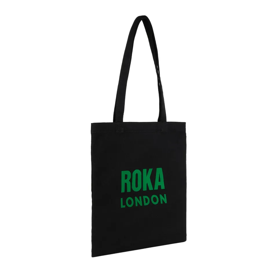 Roka London Notting Hill tote Black Small bomull 1,5L