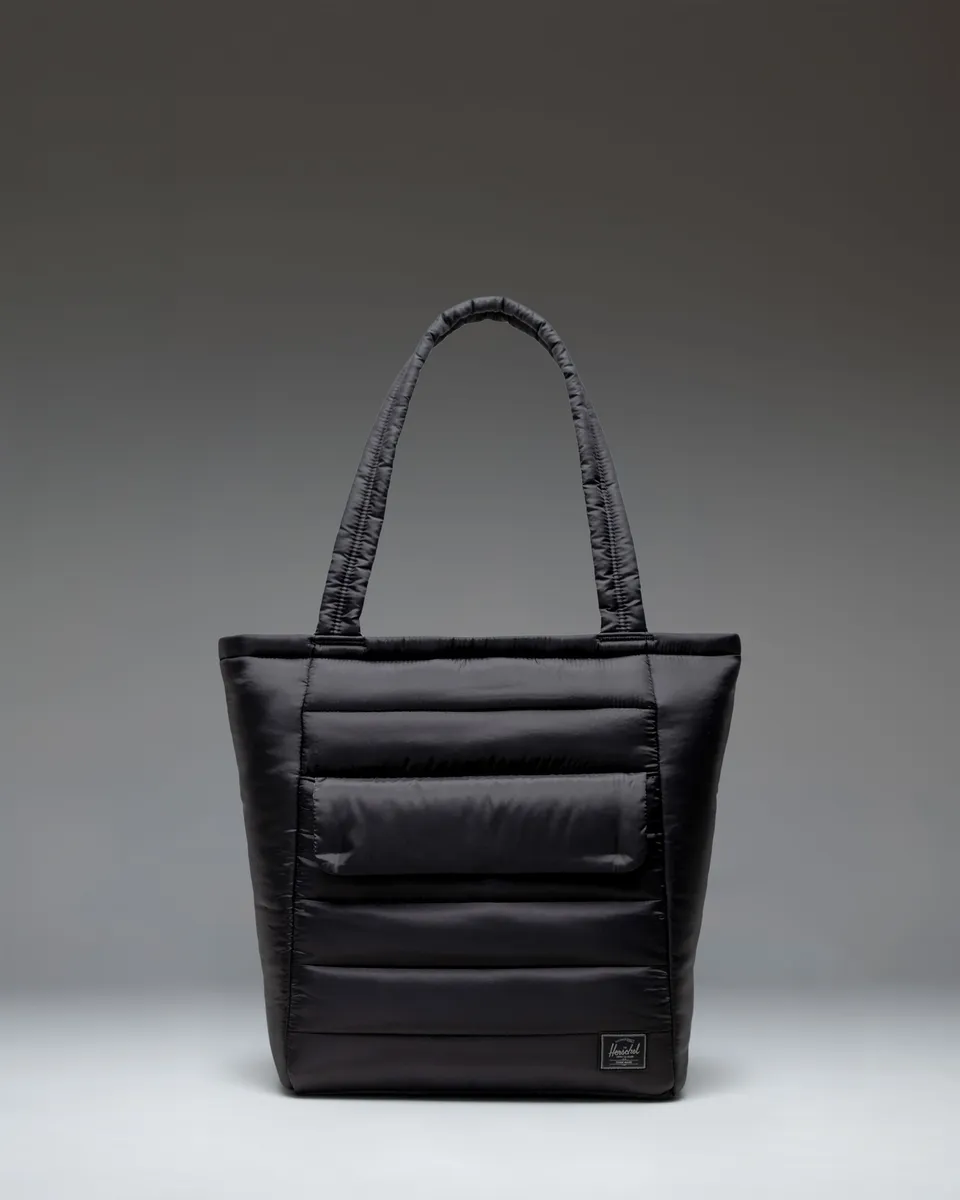 Herschel Retreat Tote Quilted totebag svart quiltet