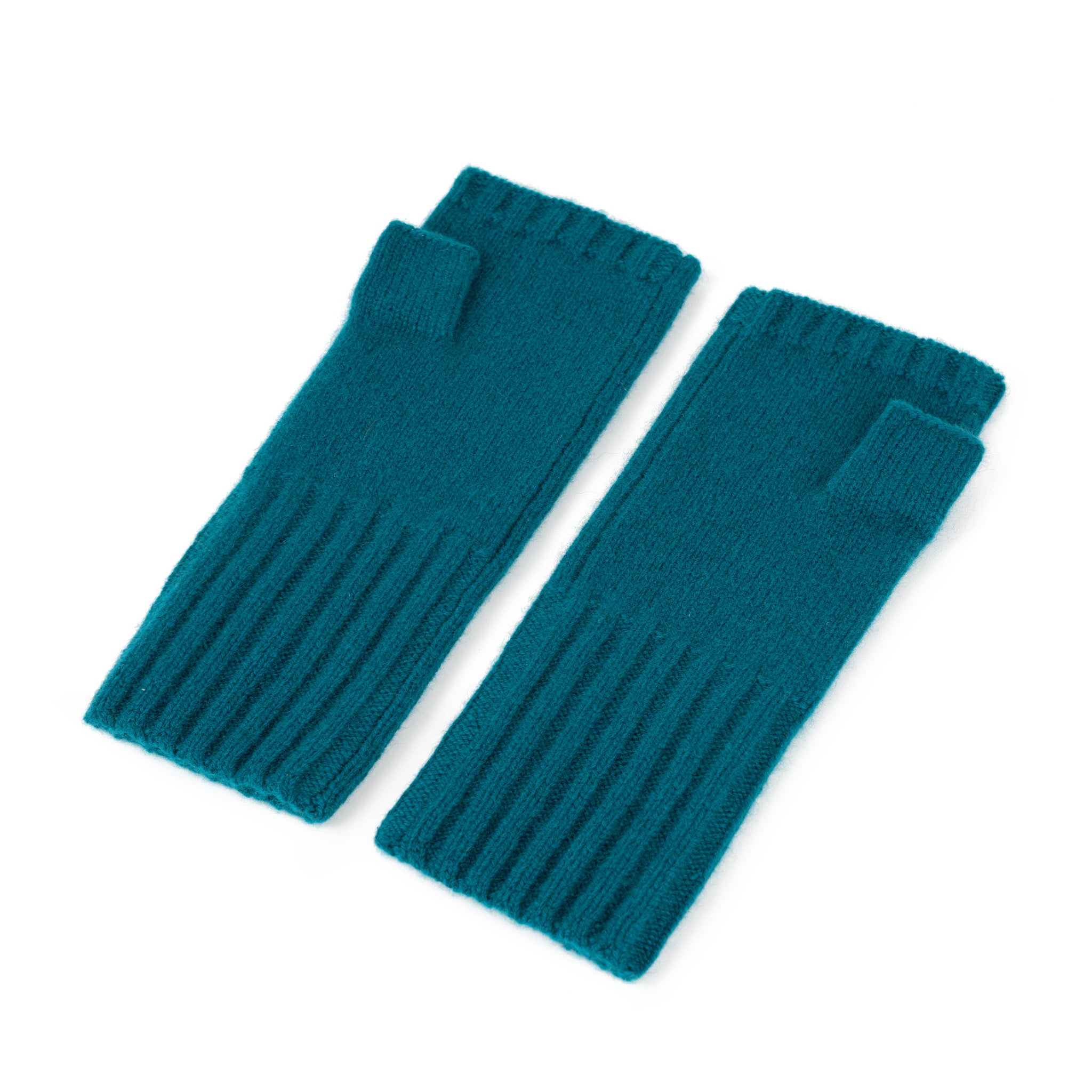 Roka London Metropolitan fingerløse hansker Teal kashmir