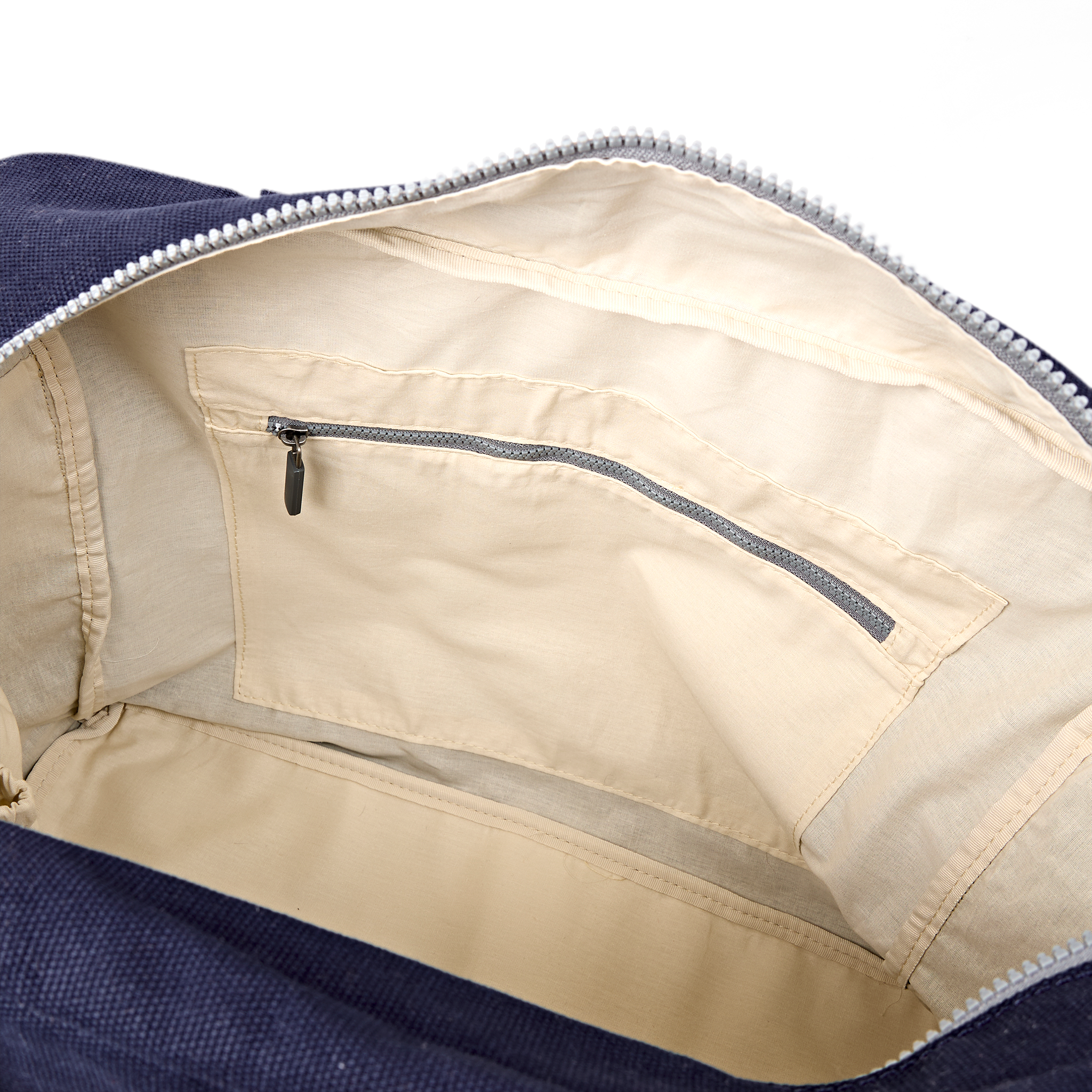 Roka London Sloane tote Medium navy blå canvas 24 liter
