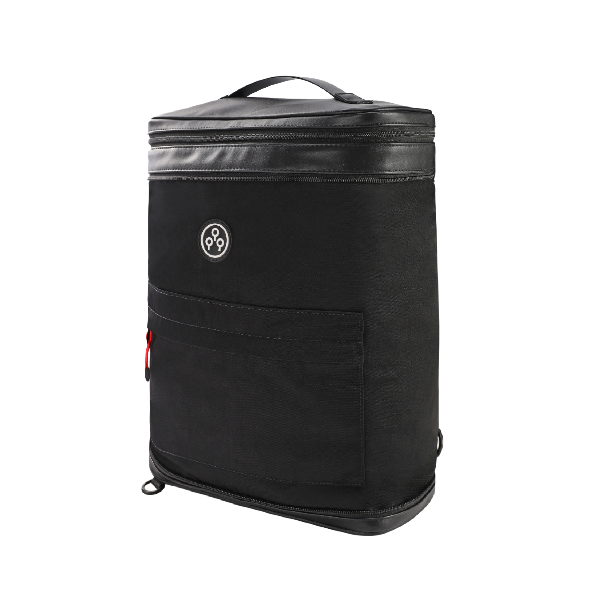 KIWEE Sandwich ryggsekk svart 15L utvidbar laptop