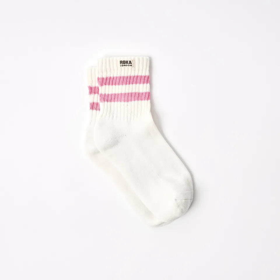 Roka London Windsor sokker Pink Carnation 36-42 økologisk