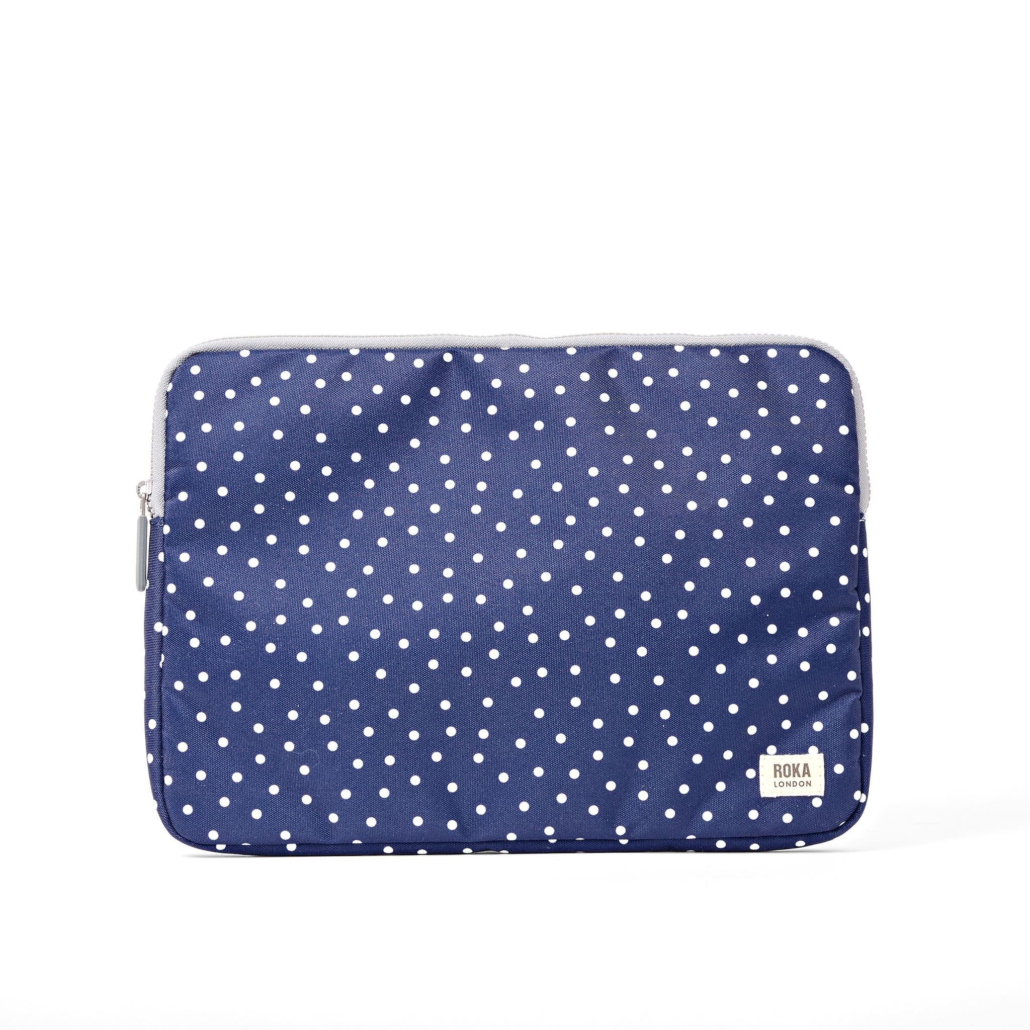 Roka London Brick Lane pceske navy polka dot 14"