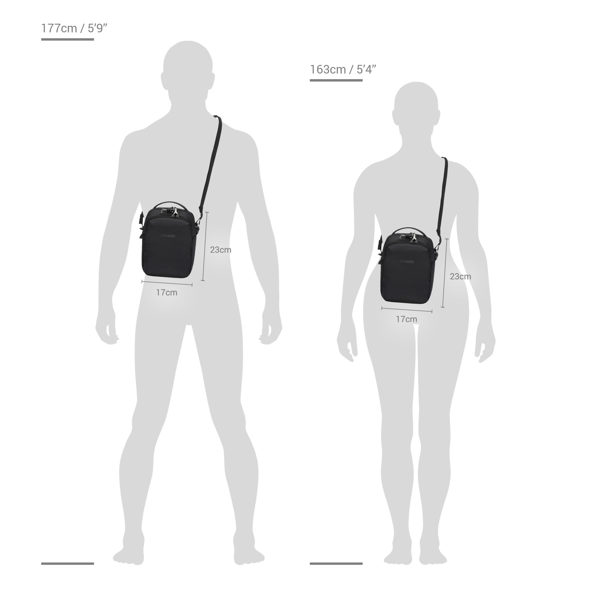 Pacsafe V Companion skulderveske tyverisikker