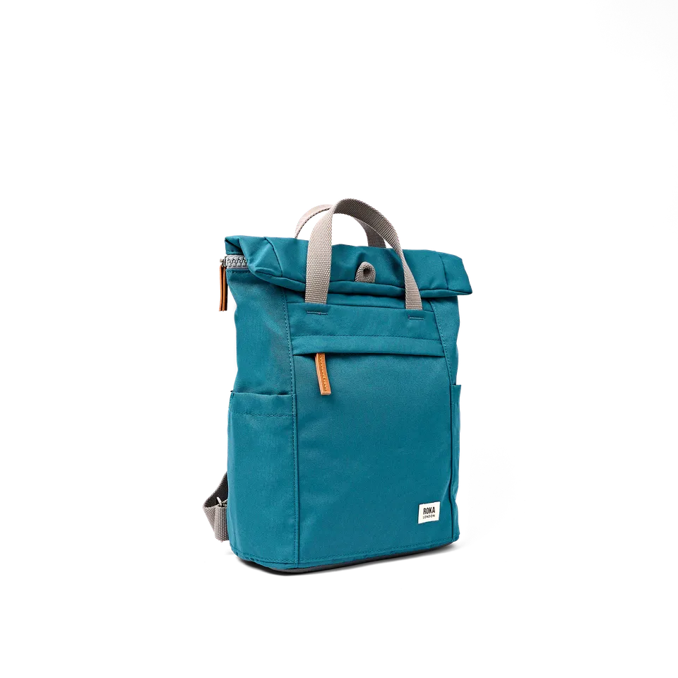 Roka London Finchley ryggsekk Deep Teal rulltopp