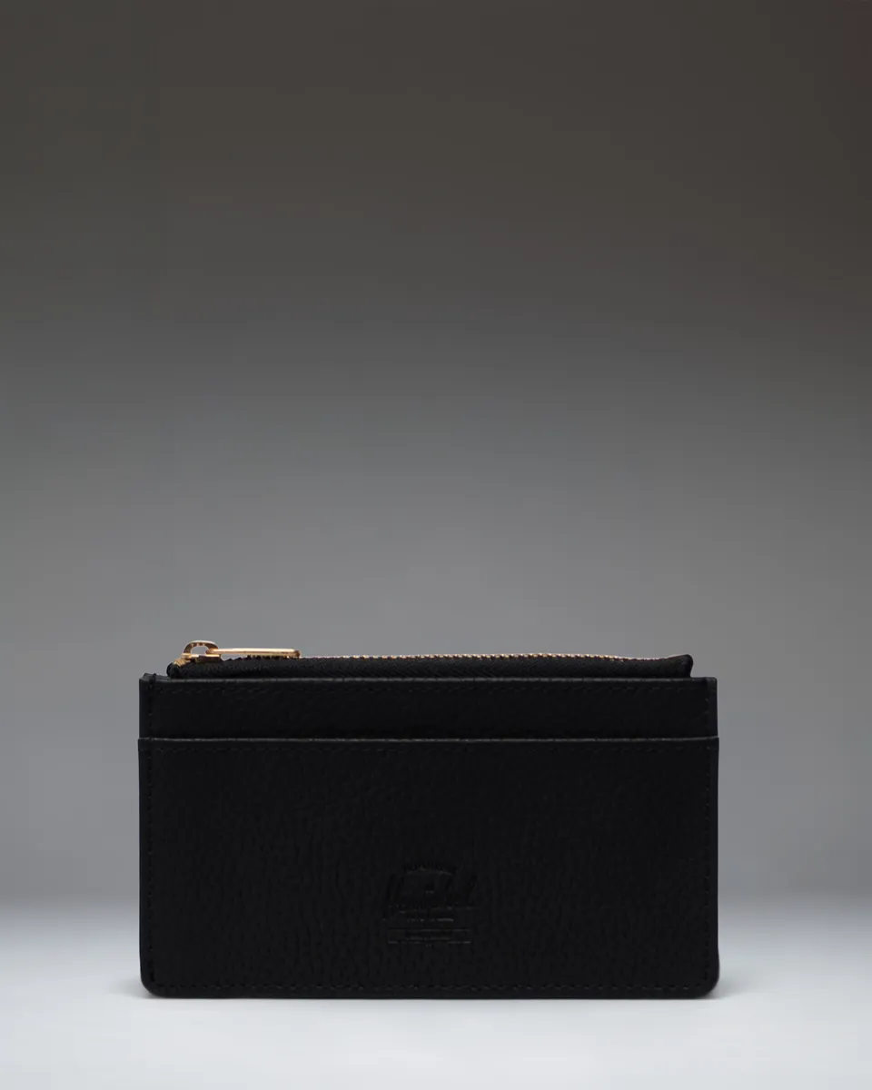 Herschel Oscar Large kortholder svart vegansk skinn