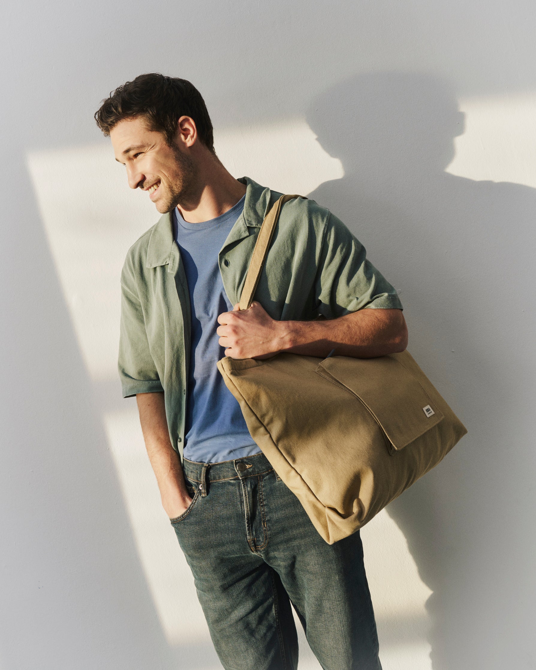 Roka London Portobello Large tote Khaki 19,2 liter