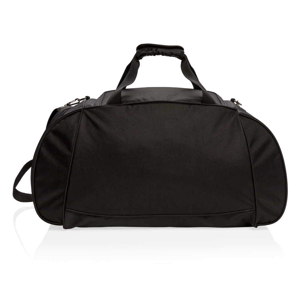 Swiss Peak weekendbag sportbag svart med skofack