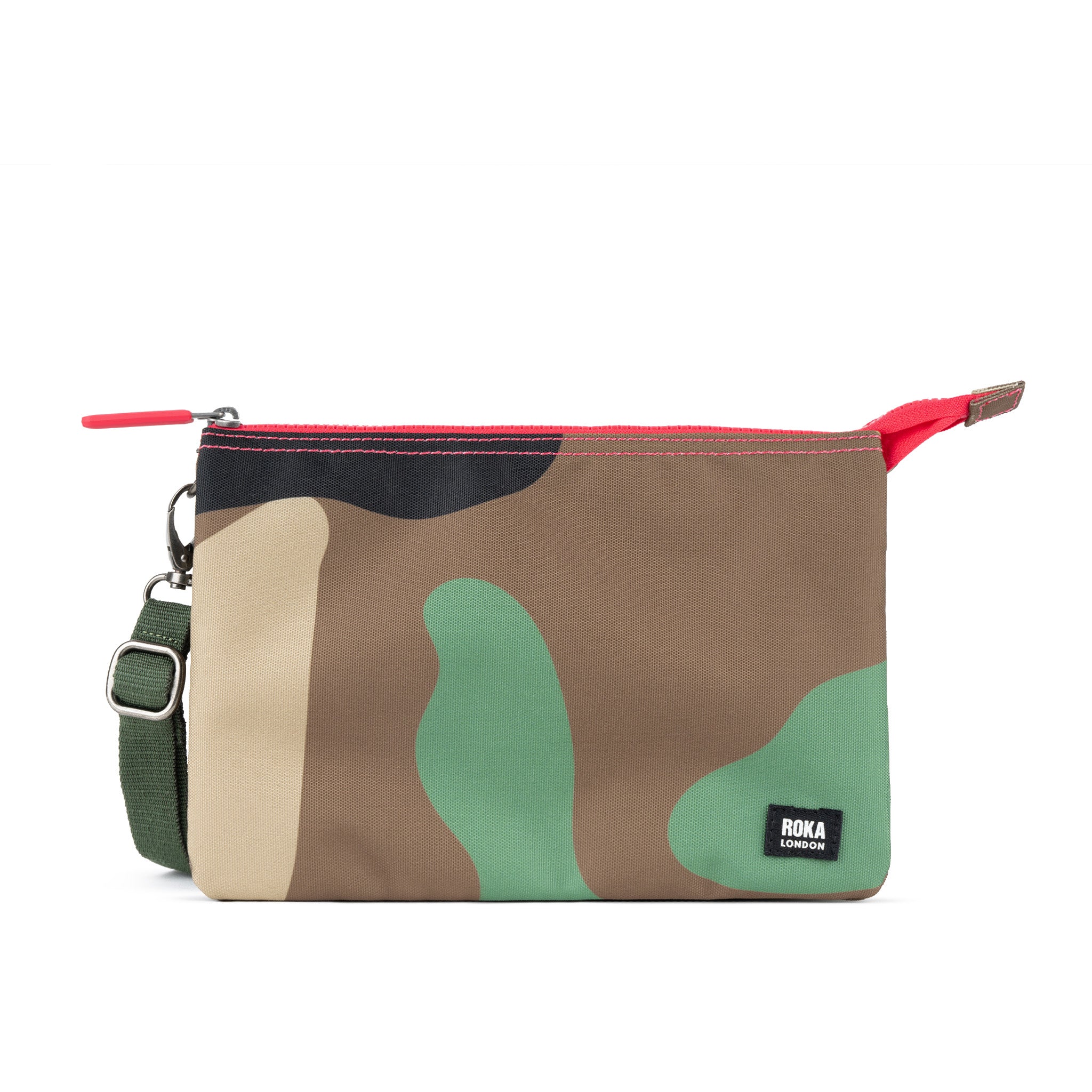 Roka London Carnaby Vintage Camo lommebokveske XL