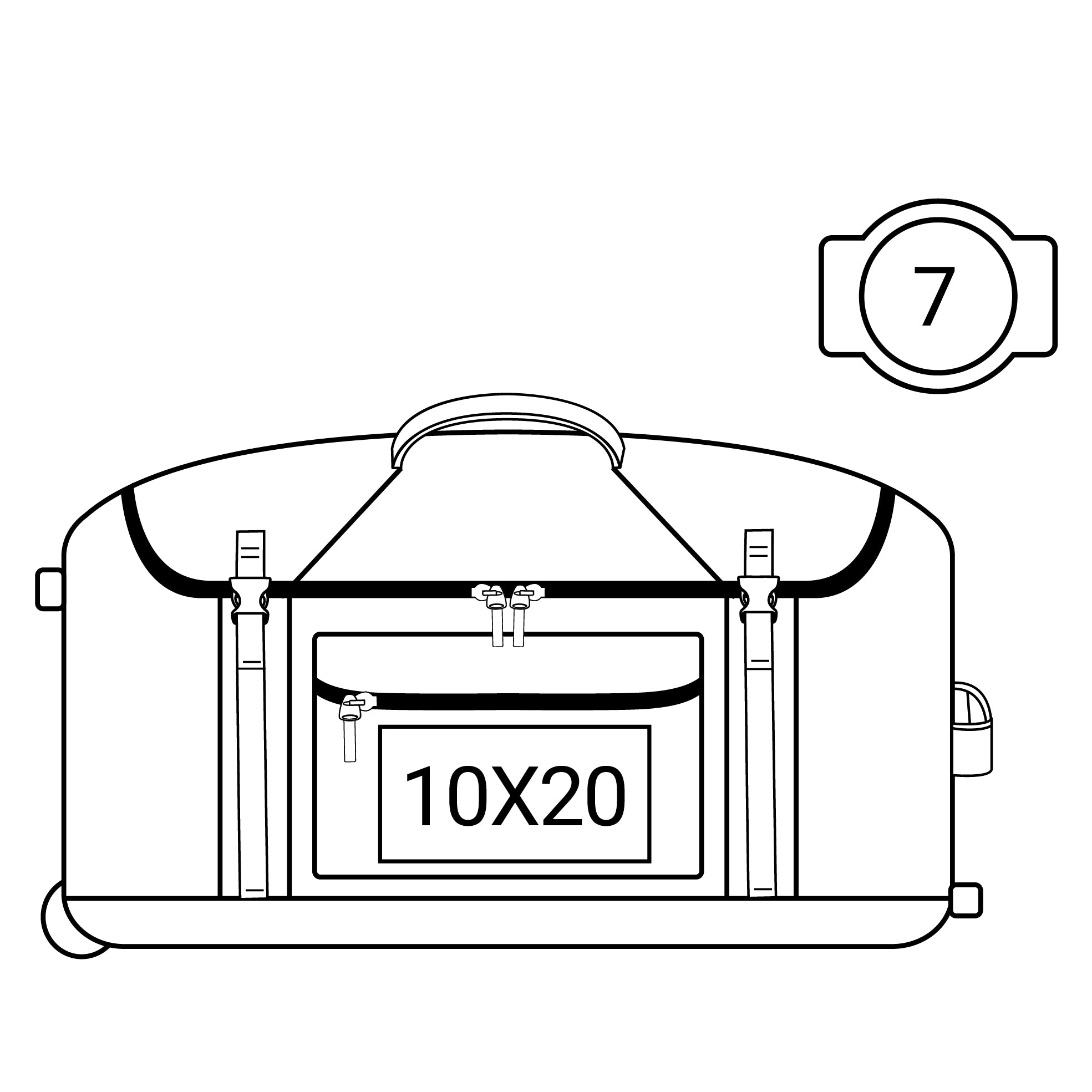 Shugon Paris trillebag svart stor