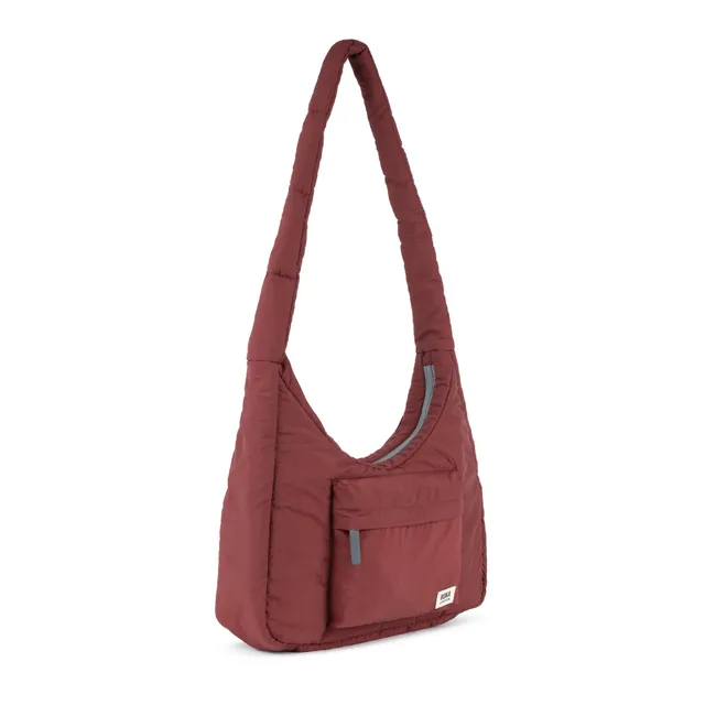 Roka London Belsize crossbody bordeaux puffy 14 liter