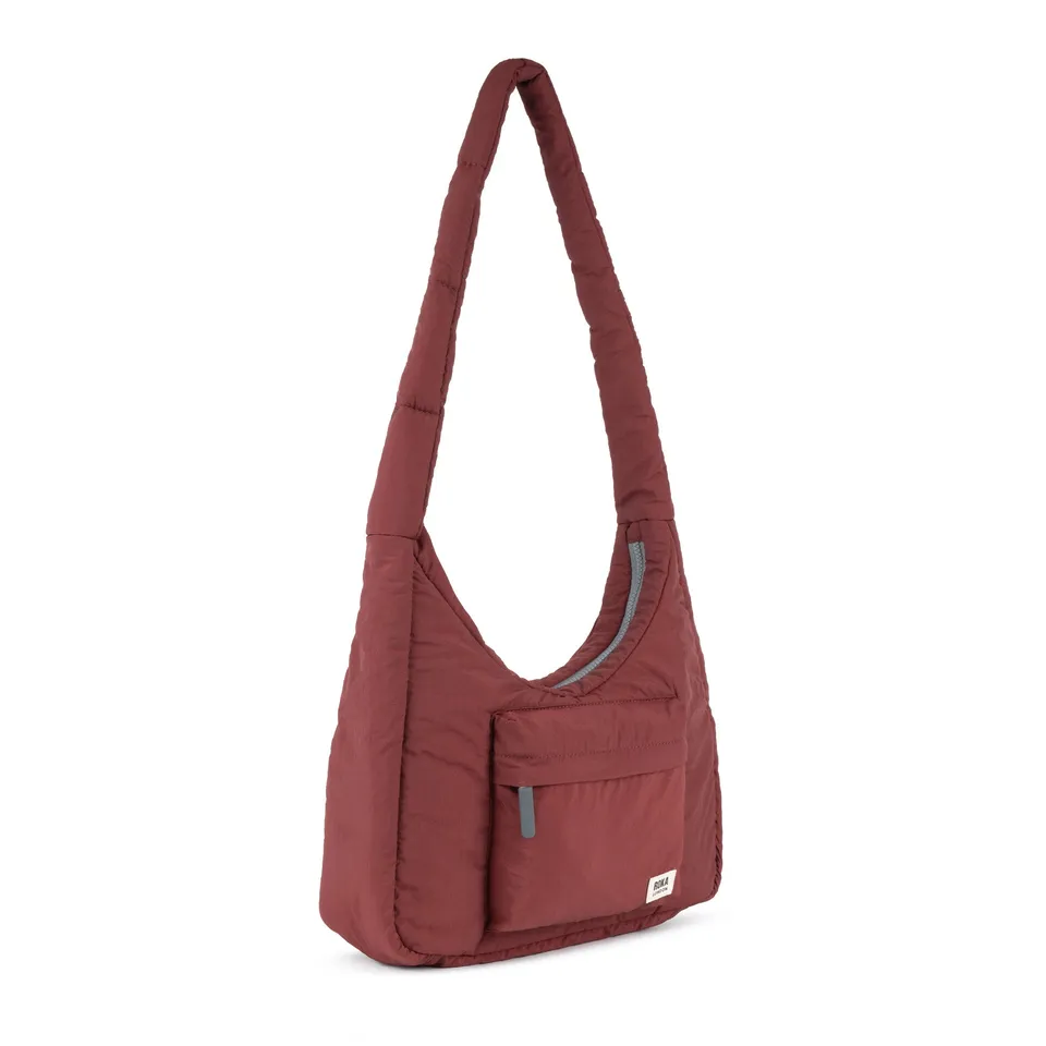 Roka London Belsize crossbody bordeaux puffy 14 liter
