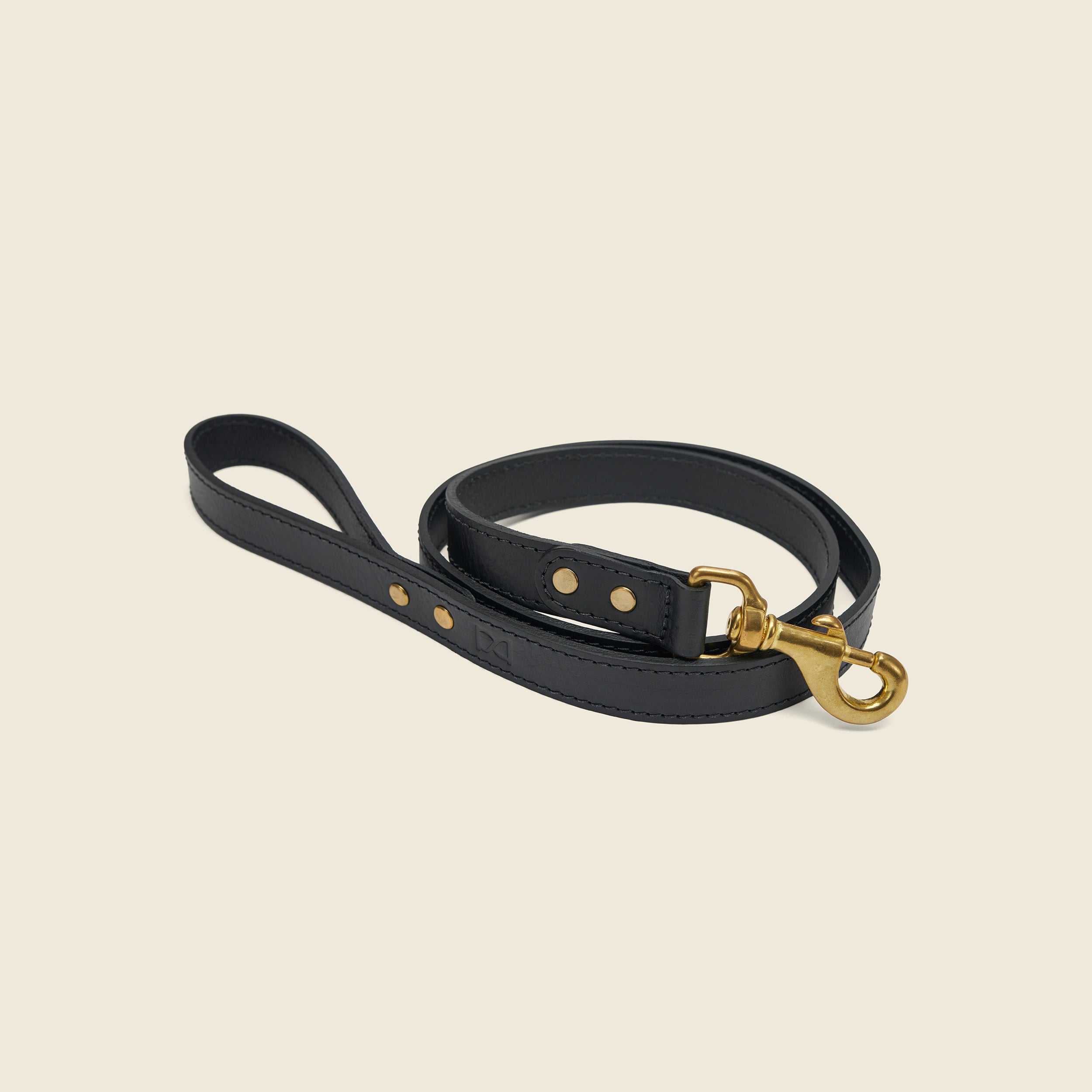 Chapman Full Leather Dog Lead hundebånd mid brown skinn
