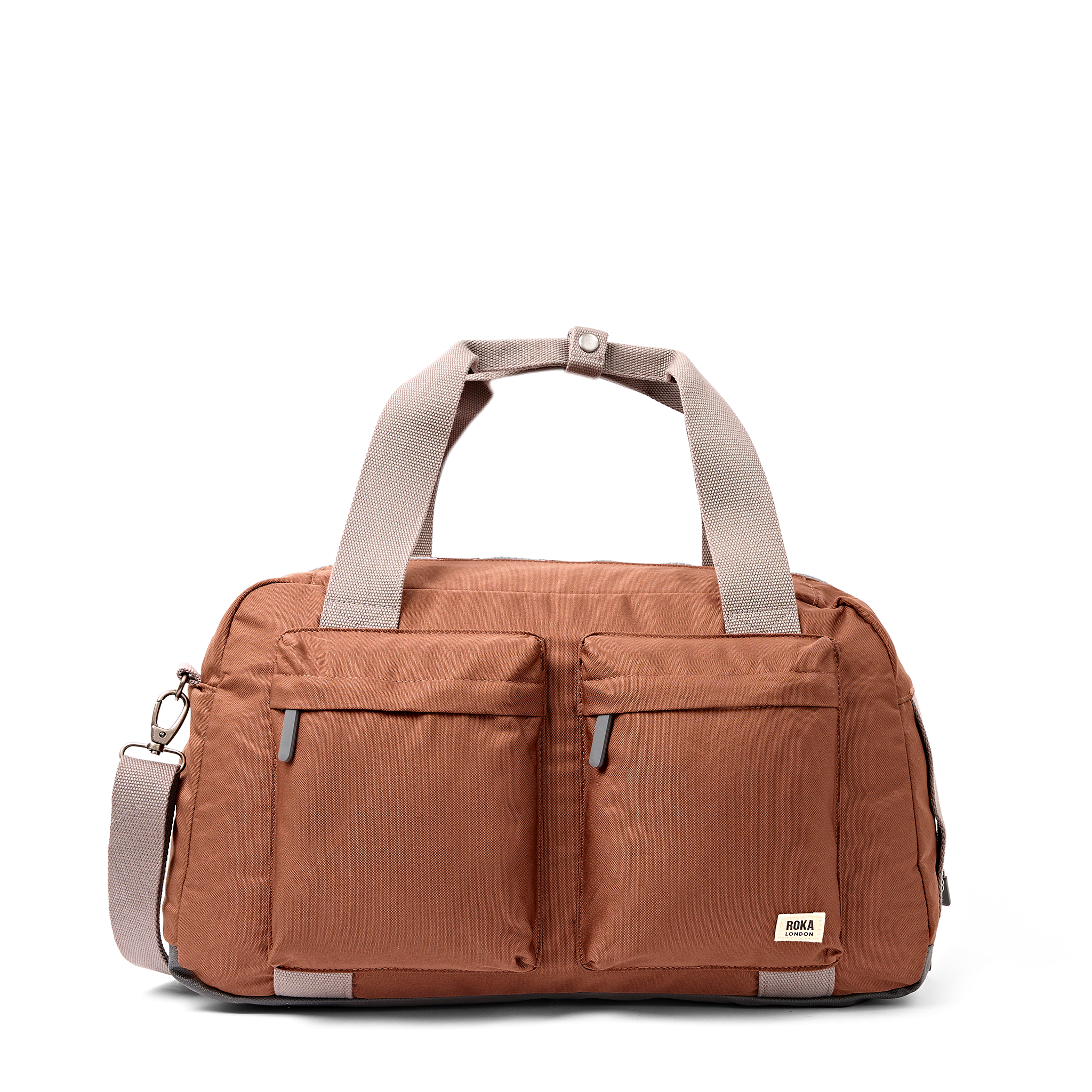 Roka London Gatwick duffelbag cinnamon medium håndbagasje