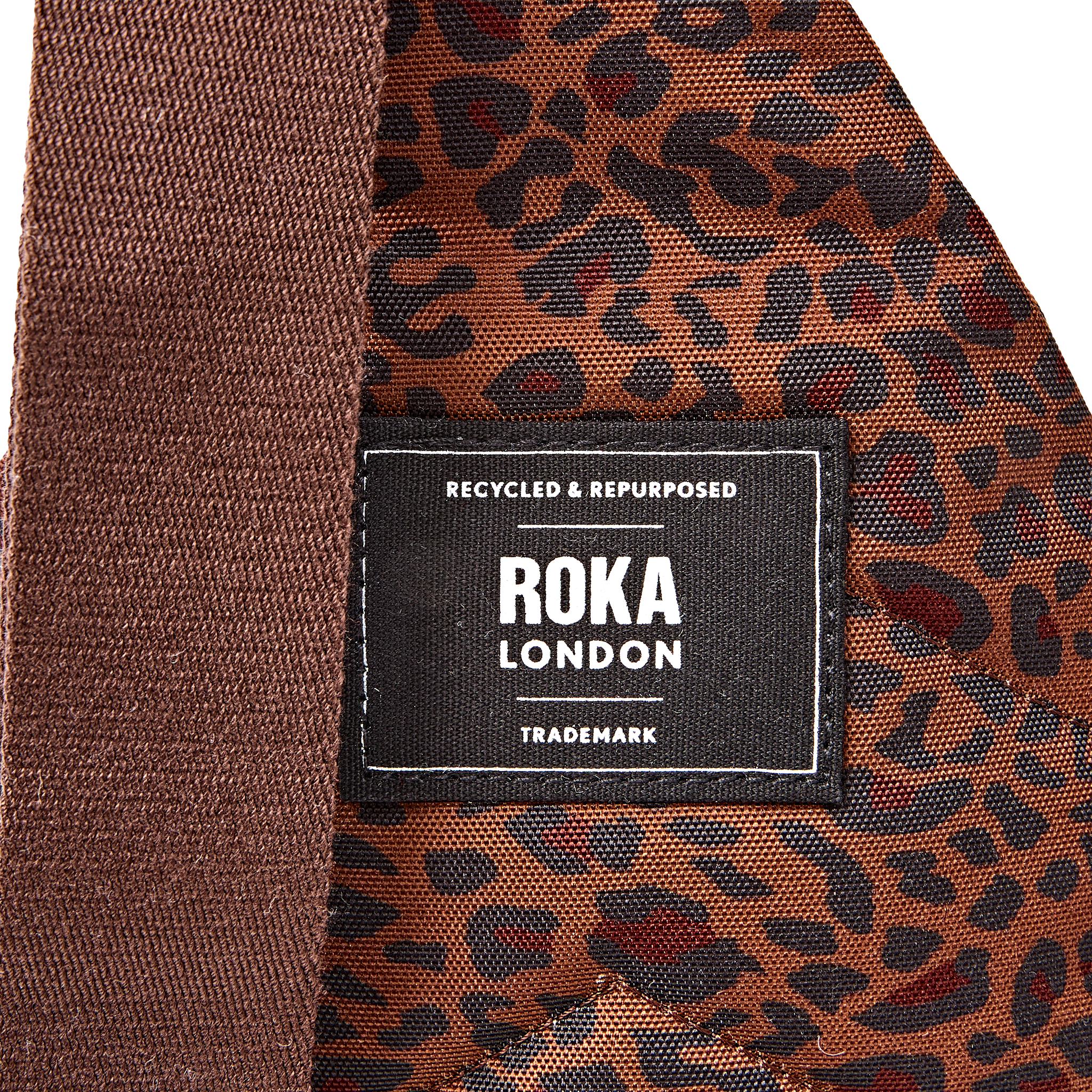 Roka London Willesden Large skulderveske Mini Leopard vanntett
