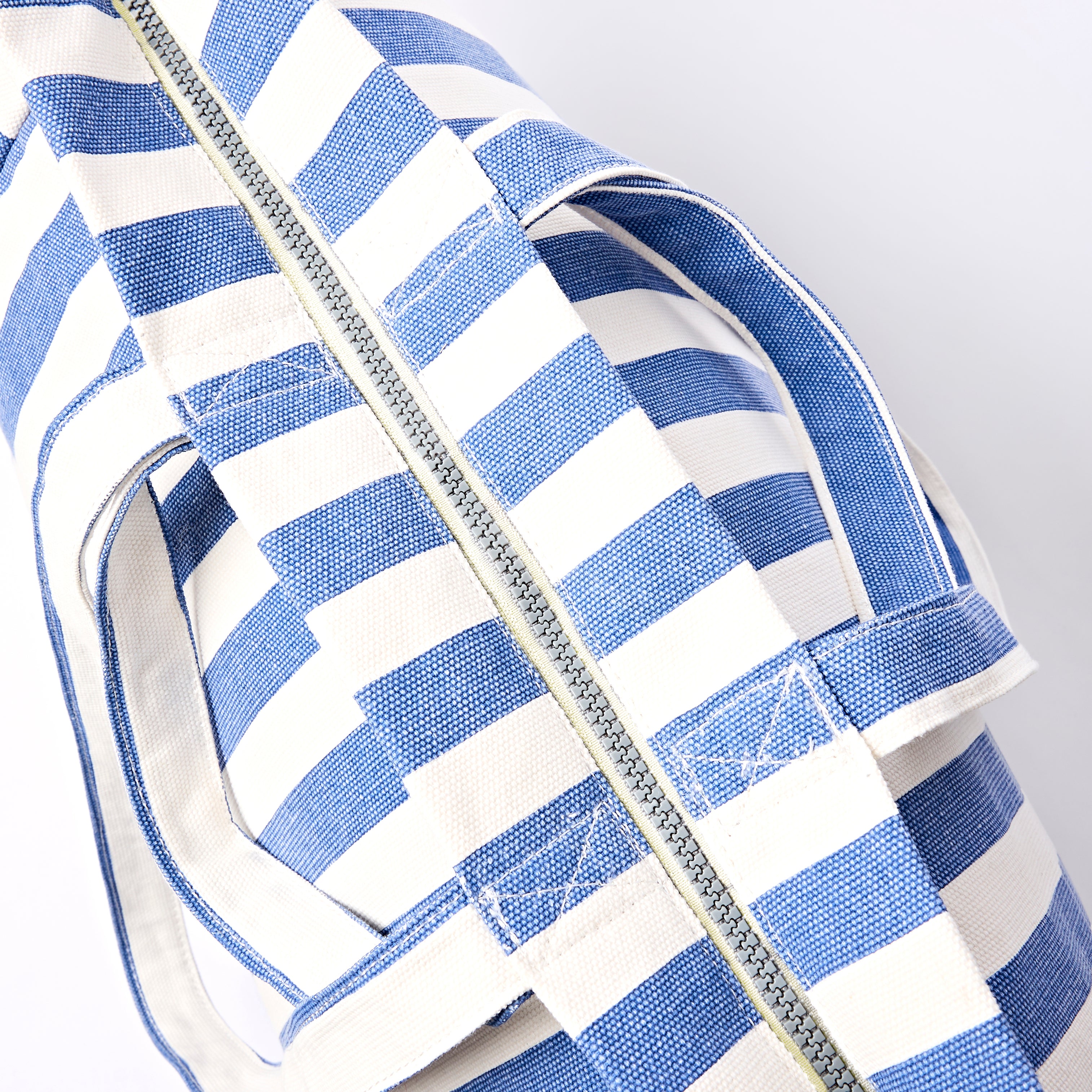 Roka London Marylebone tote large denim stripe 43 liter