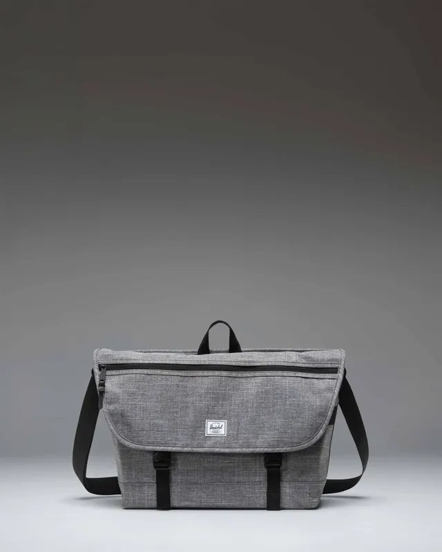Herschel Cove Messenger skulderveske Raven Crosshatch laptop