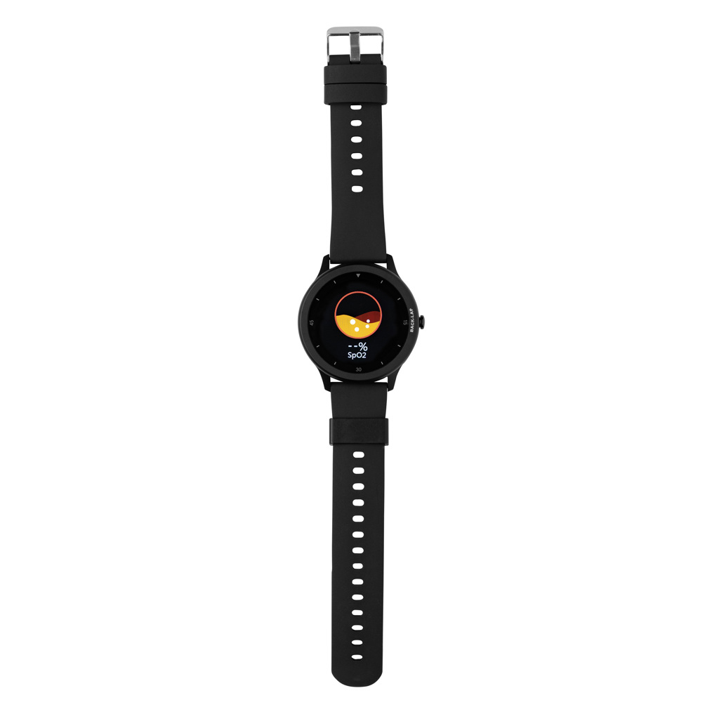 Swiss Peak RCS smartklokke svart vanntett IP68