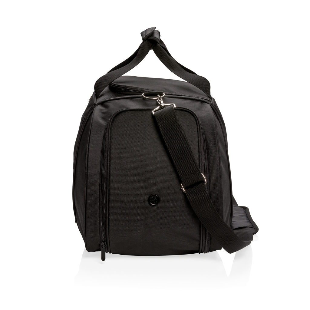 Swiss Peak weekendbag sportbag svart med skofack