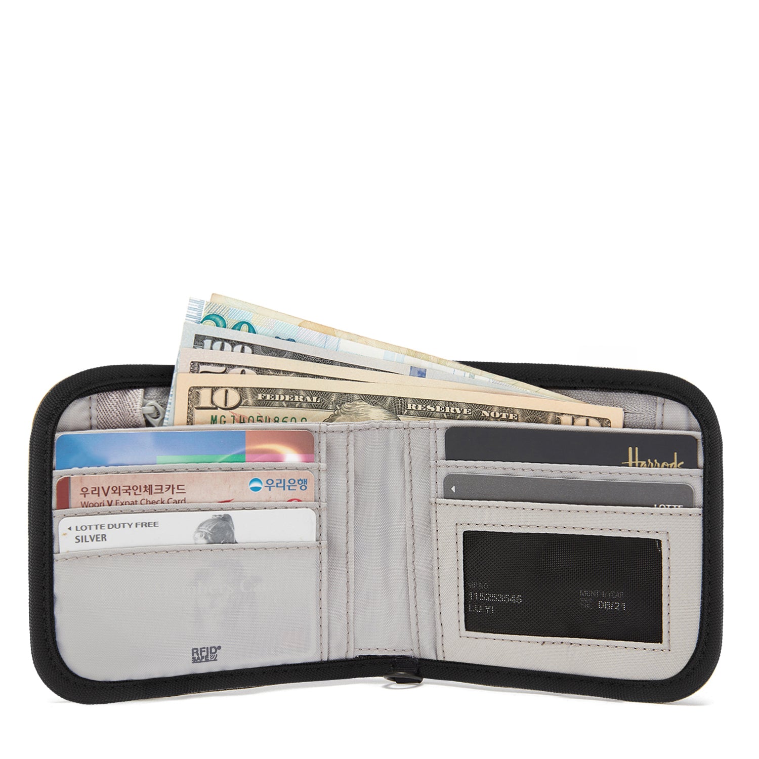 Pacsafe RFIDsafe V100 lommebok svart RFID-sperre