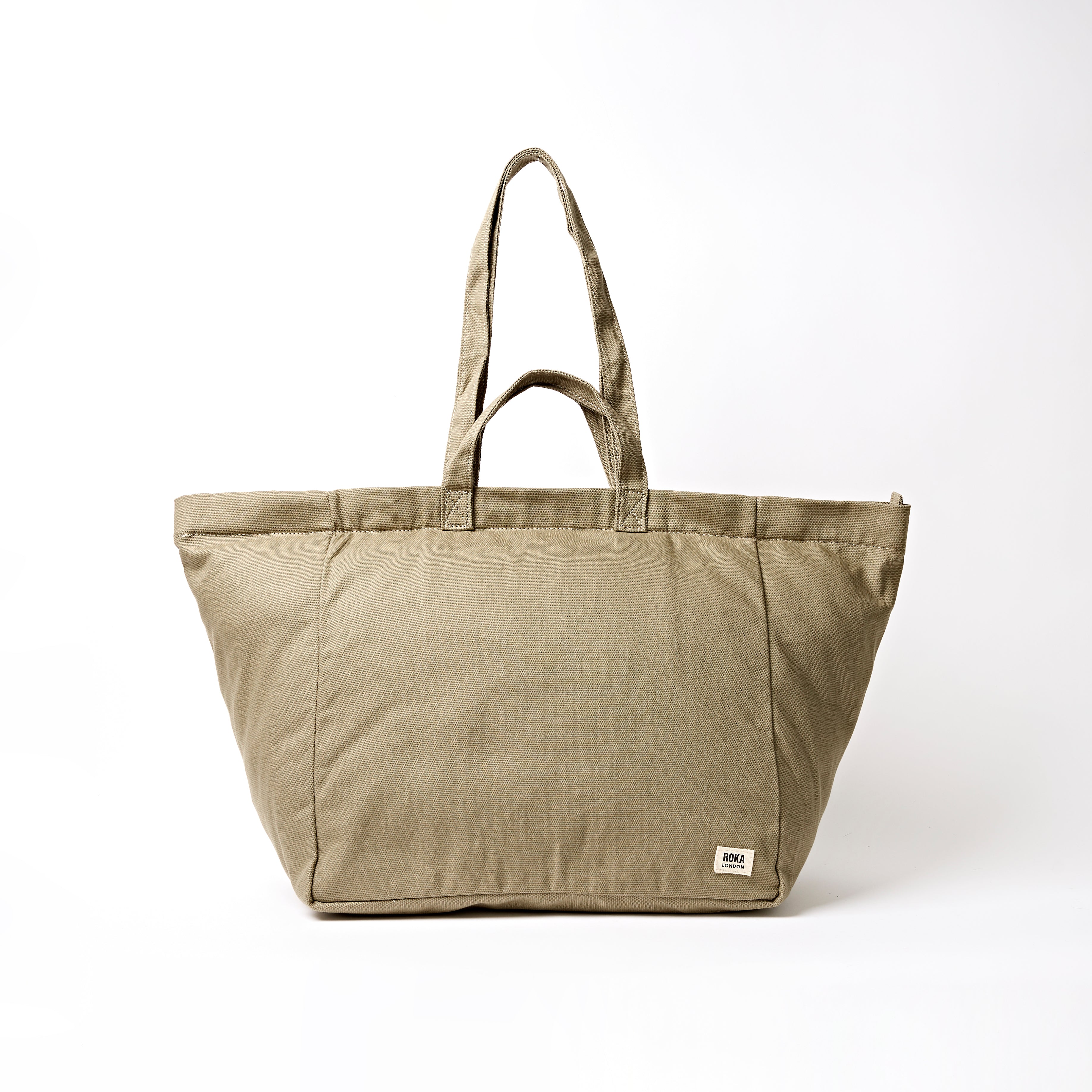 Roka London Marylebone Large totebag taupe 43 liter