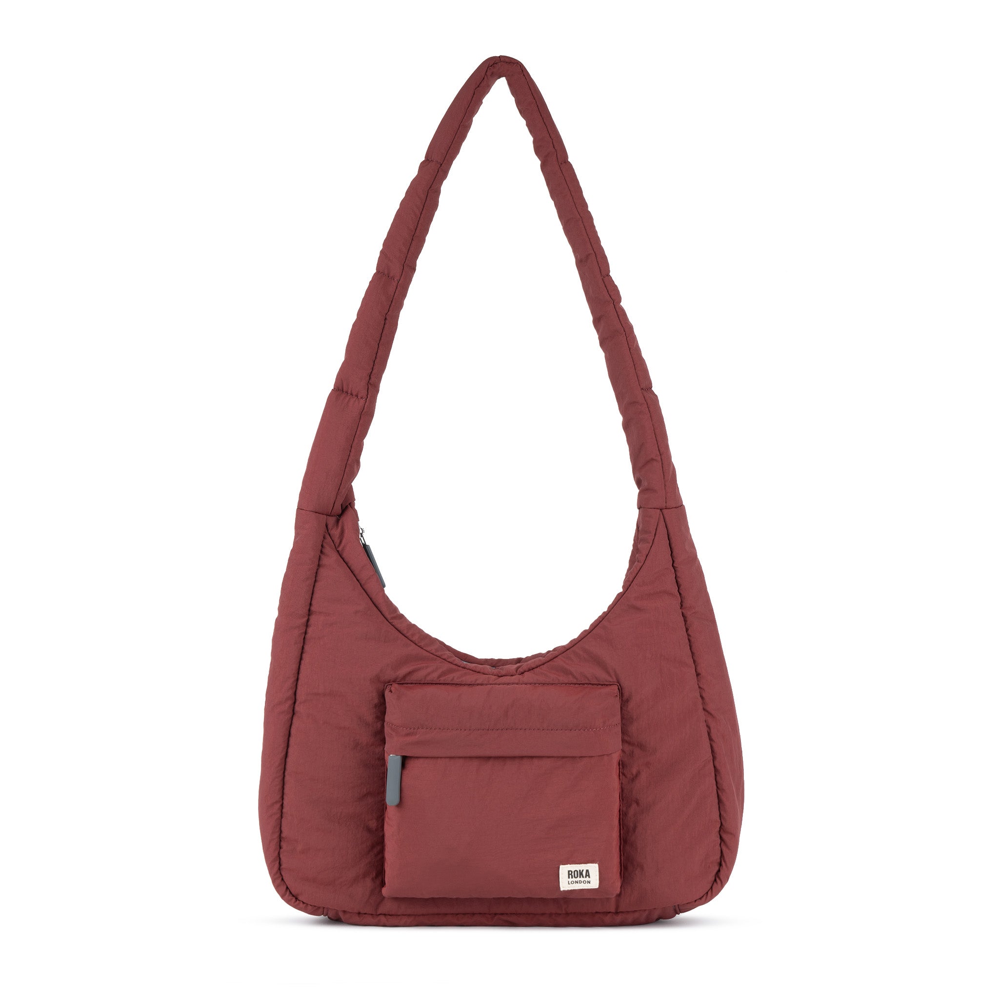 Roka London Belsize crossbody bordeaux puffy 14 liter