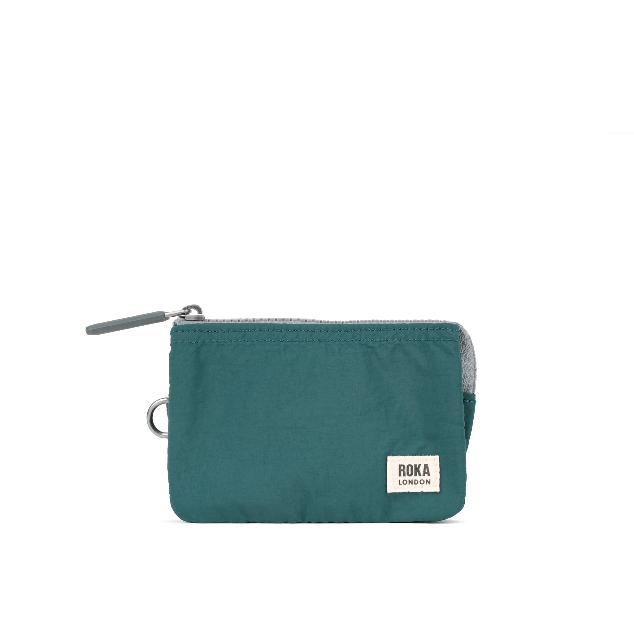 Roka London Carnaby lommebok Teal Small resirkulert