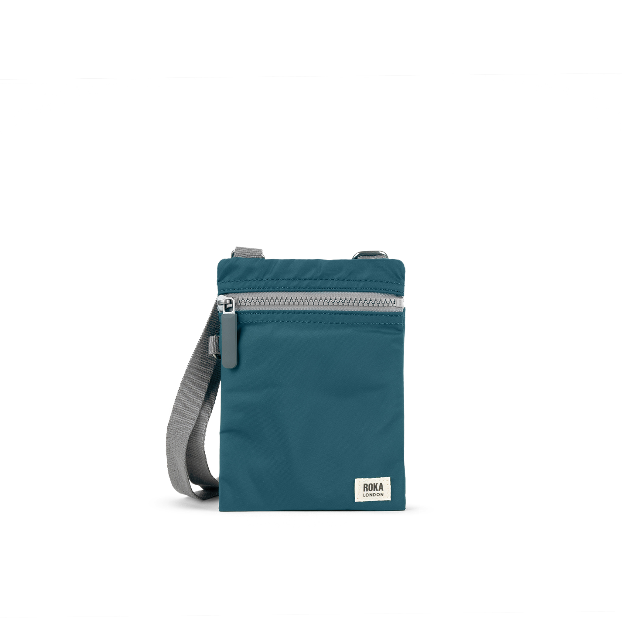 Roka London Chelsea Pocket slingbag teal XS 0,3 liter vanntett