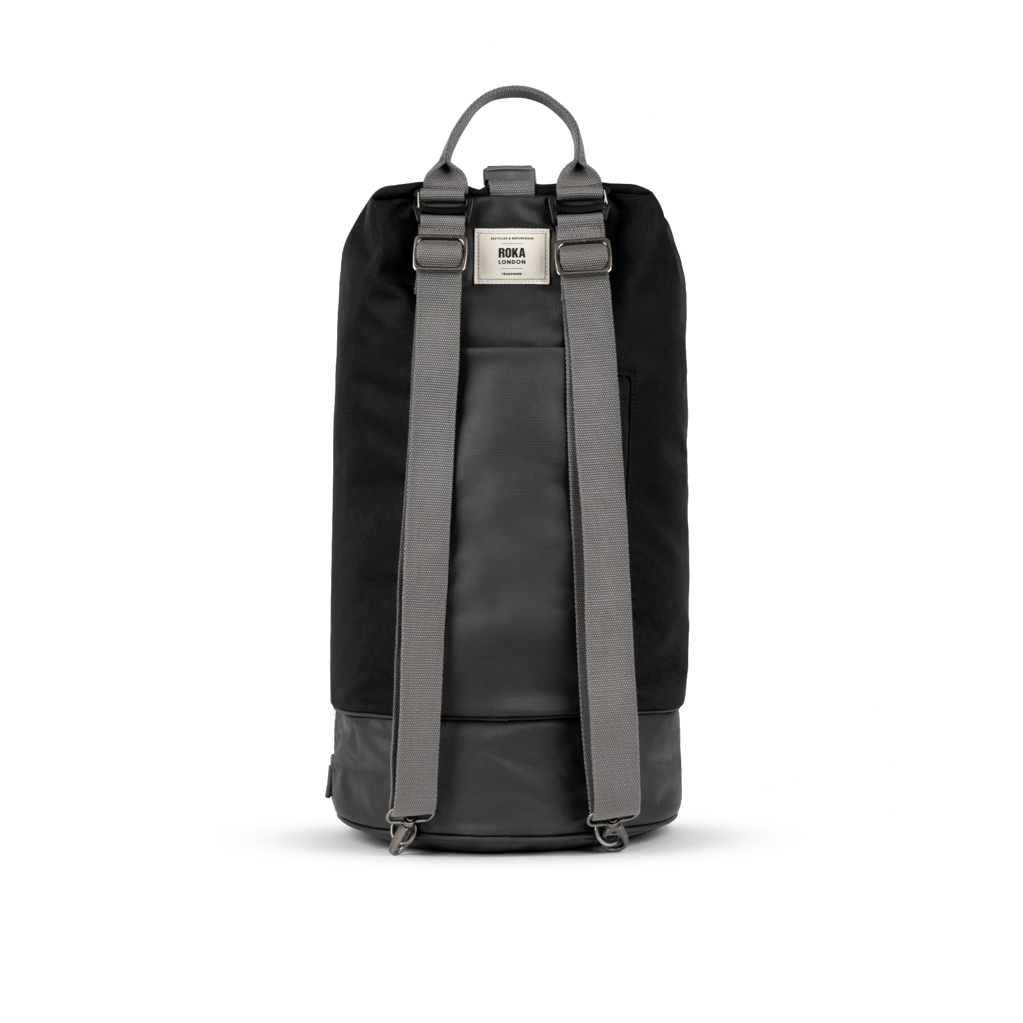 Roka London Heathrow duffelbag Ash Large vanntett base