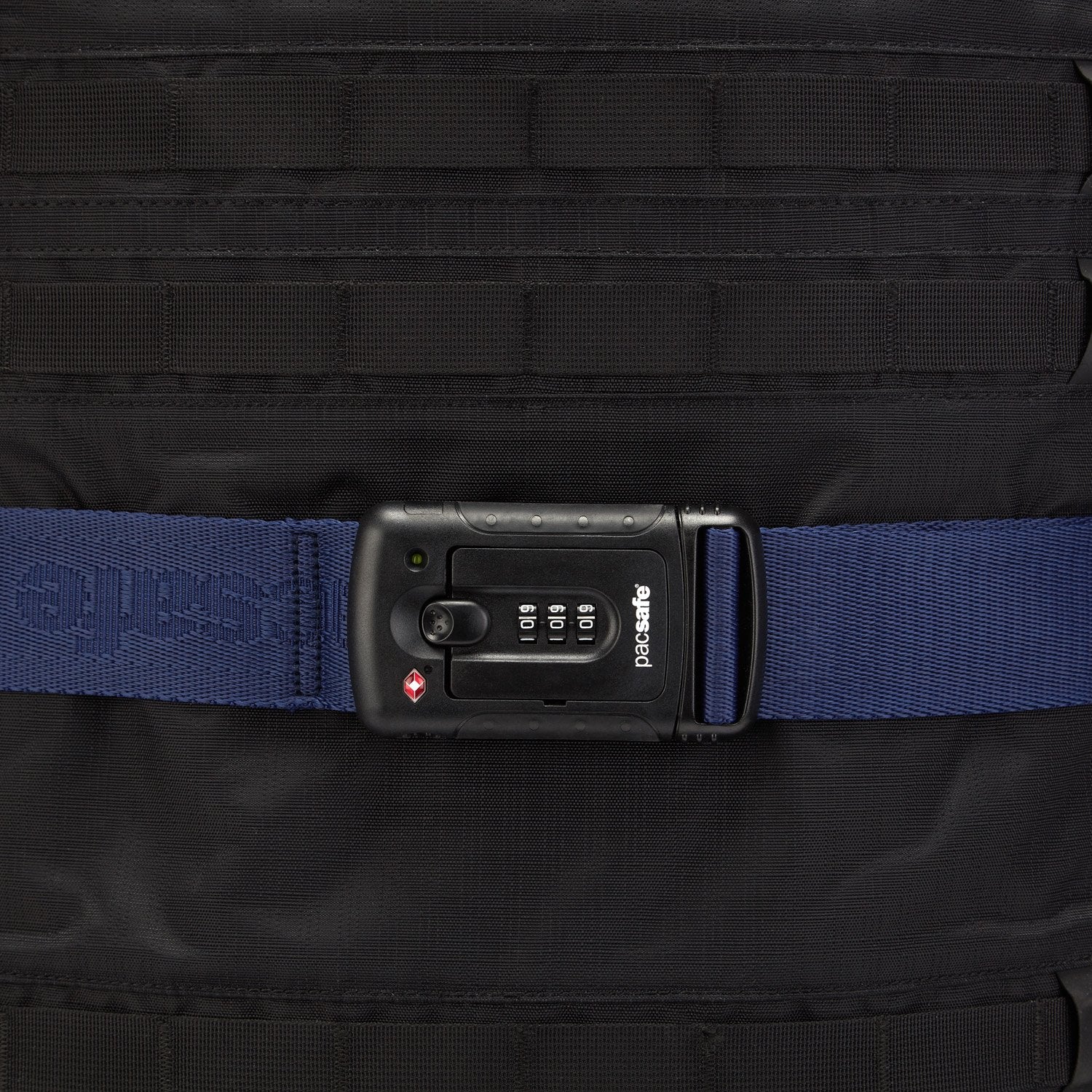 Pacsafe Strapsafe 100 koffertreim TSA lås