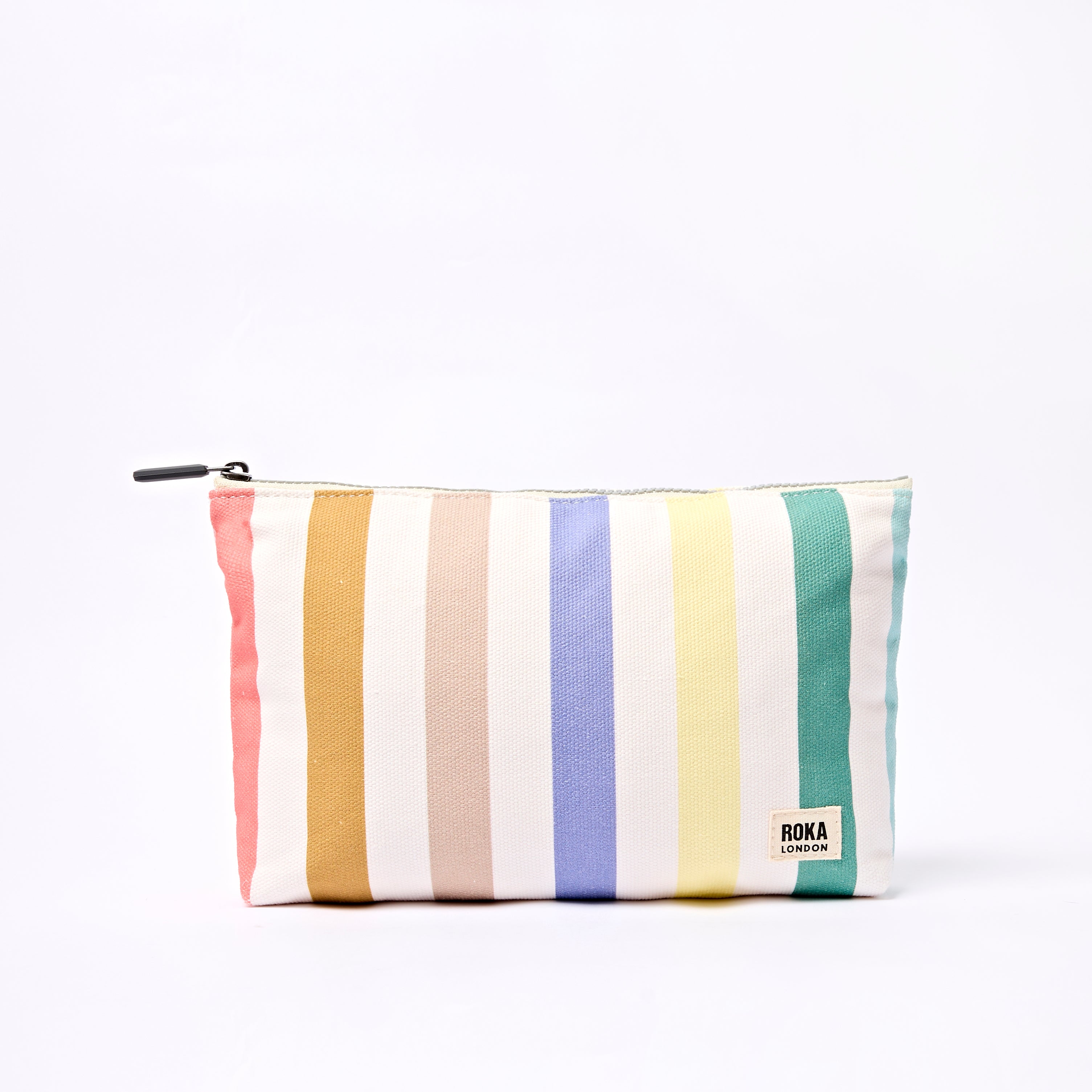 Roka London Maida Vale pouch pastel stripe small 1,2 liter