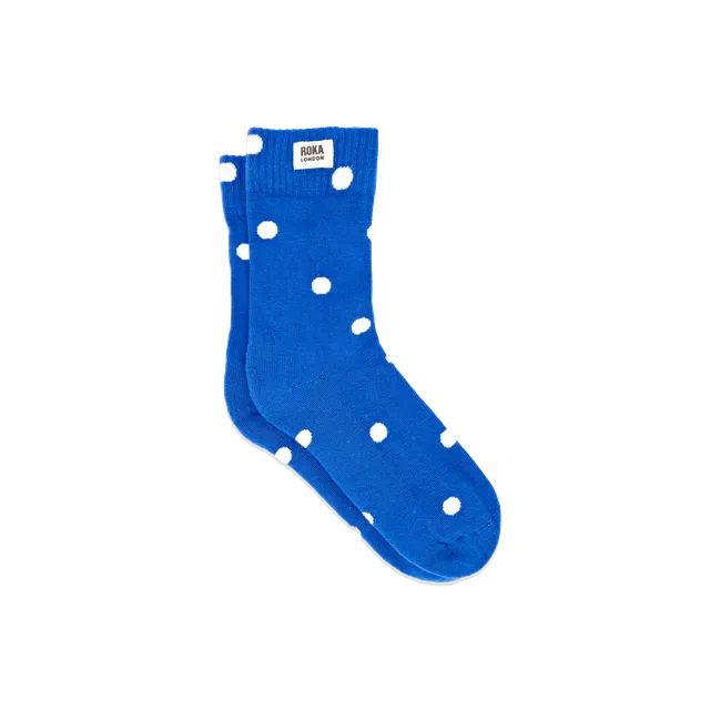 Roka London Wimbledon sokker malibu blue dot 36-42