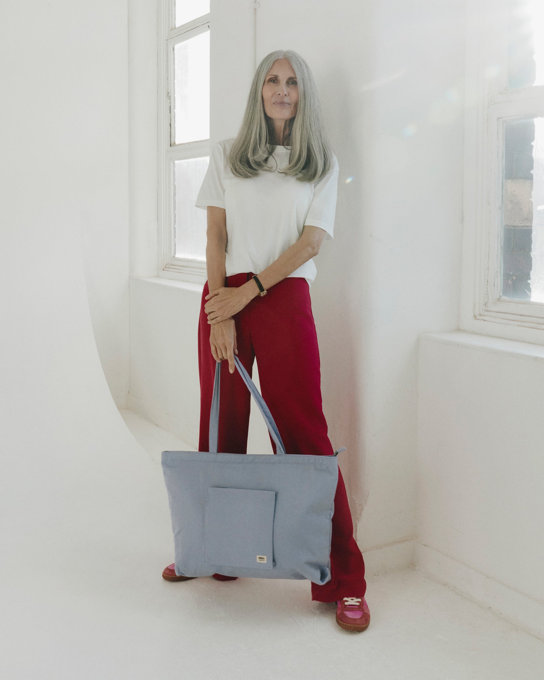 Roka London Portobello totebag large lilla 19 liter
