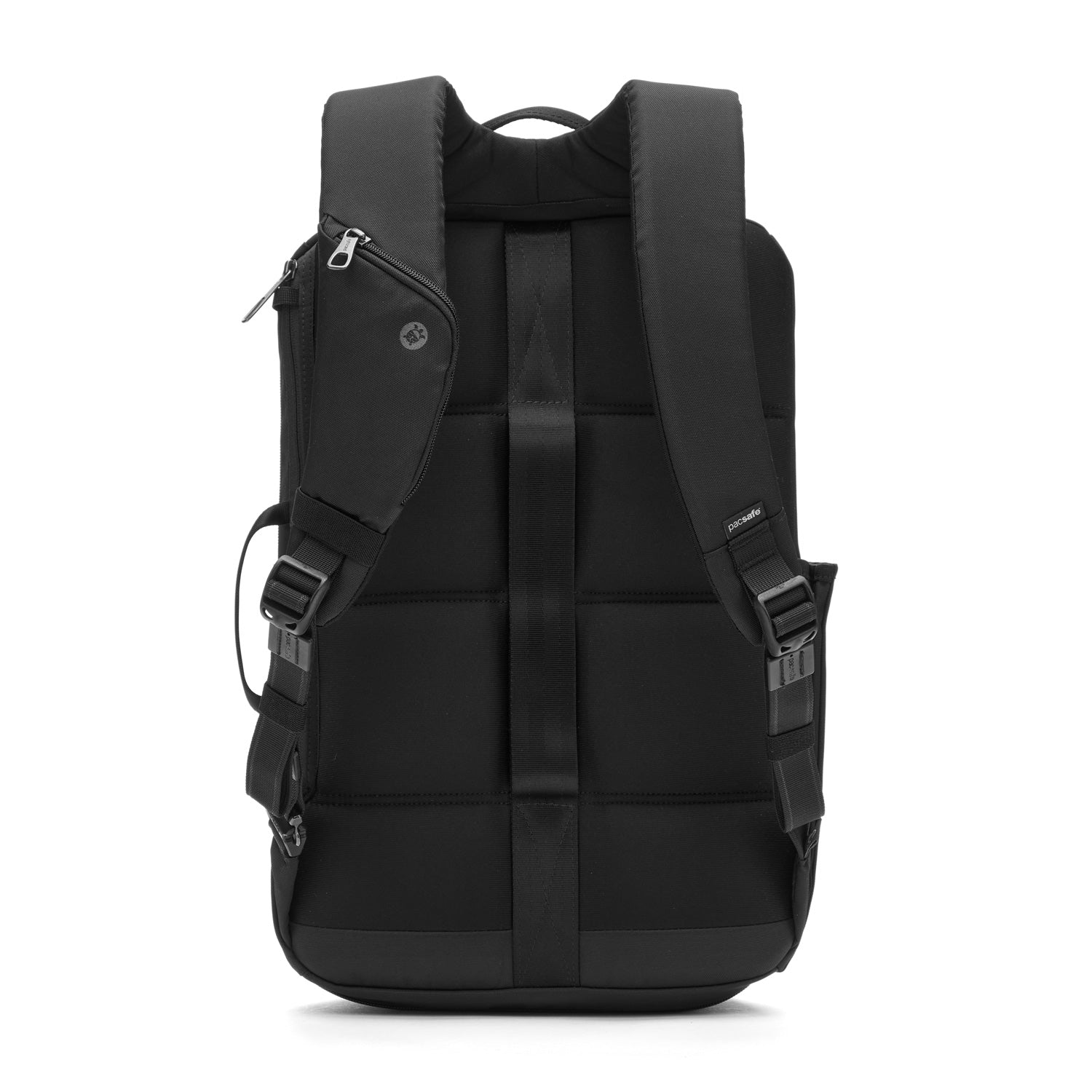 Pacsafe V commuter ryggsekk 18L Black 16" tyverisikker