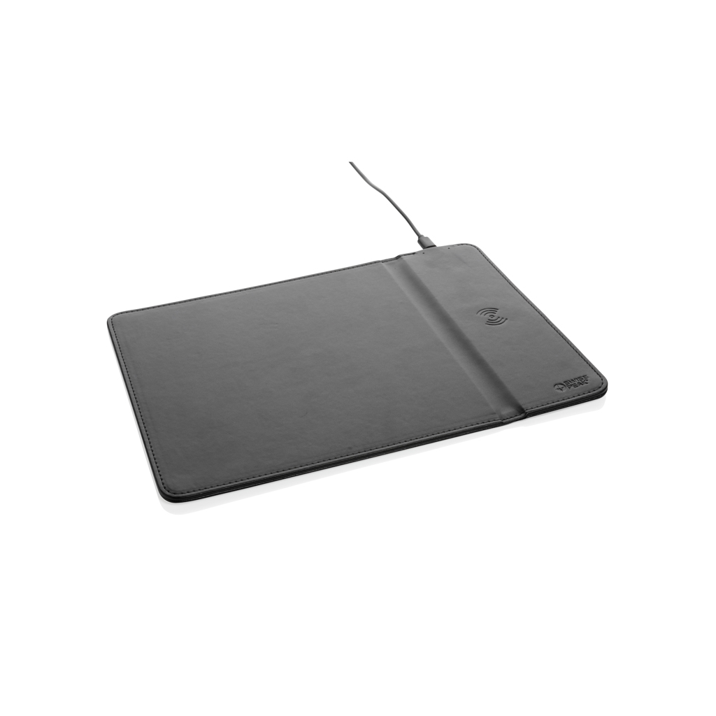 Swiss Peak 10W musematte trådløs lading svart resirkulert