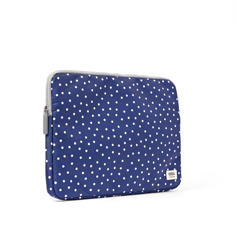 Roka London Brick Lane pceske navy polka dot 14"