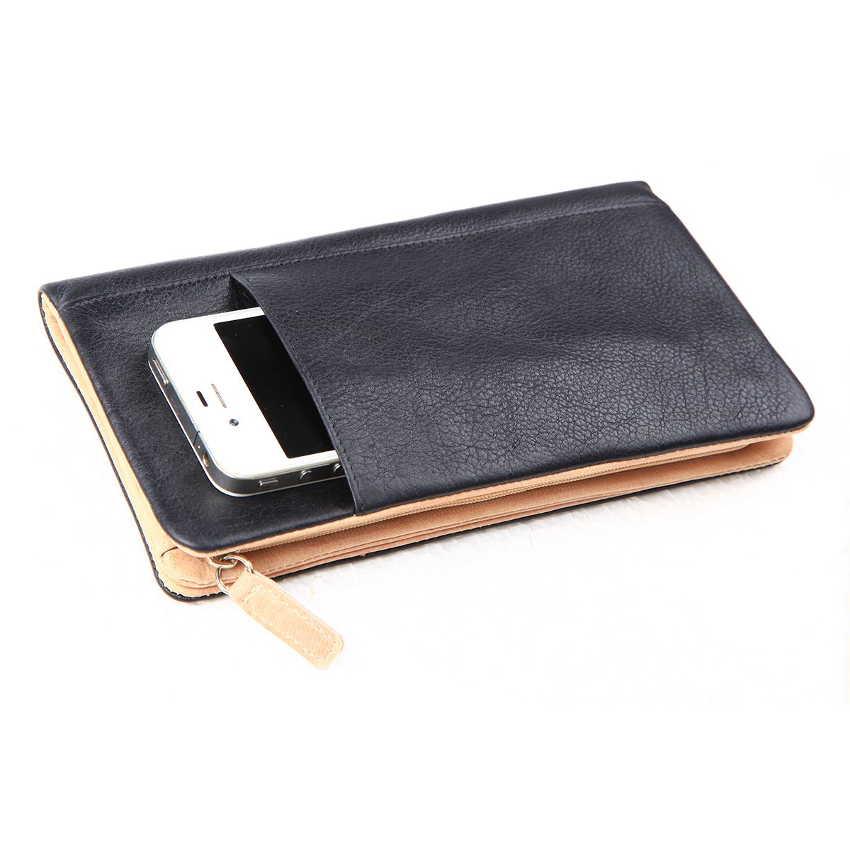 Shugon Leather lommebok svart skinn dame