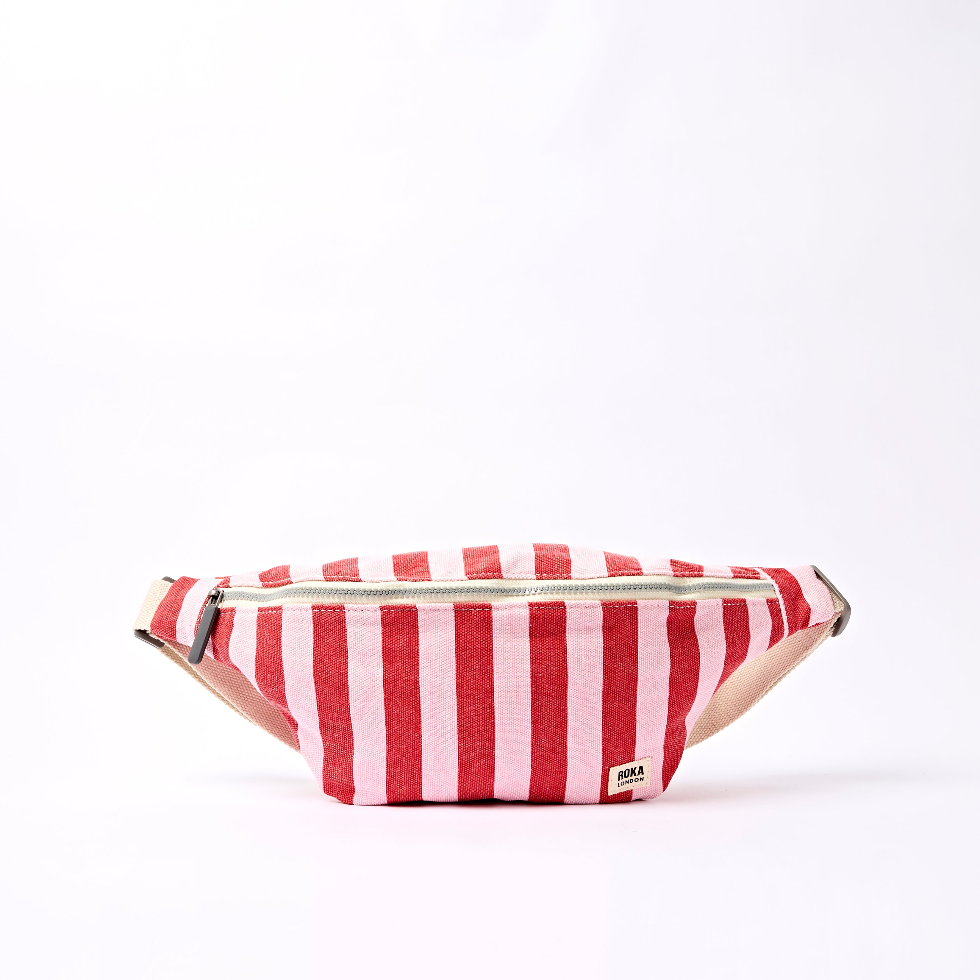 Roka London Mill Hill crossbody Strawberry Stripe 3,7 liter small
