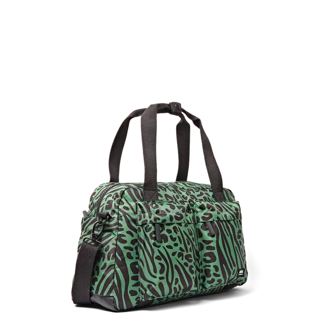 Roka London Gatwick duffel Mixed Animal Artichoke håndbagasje