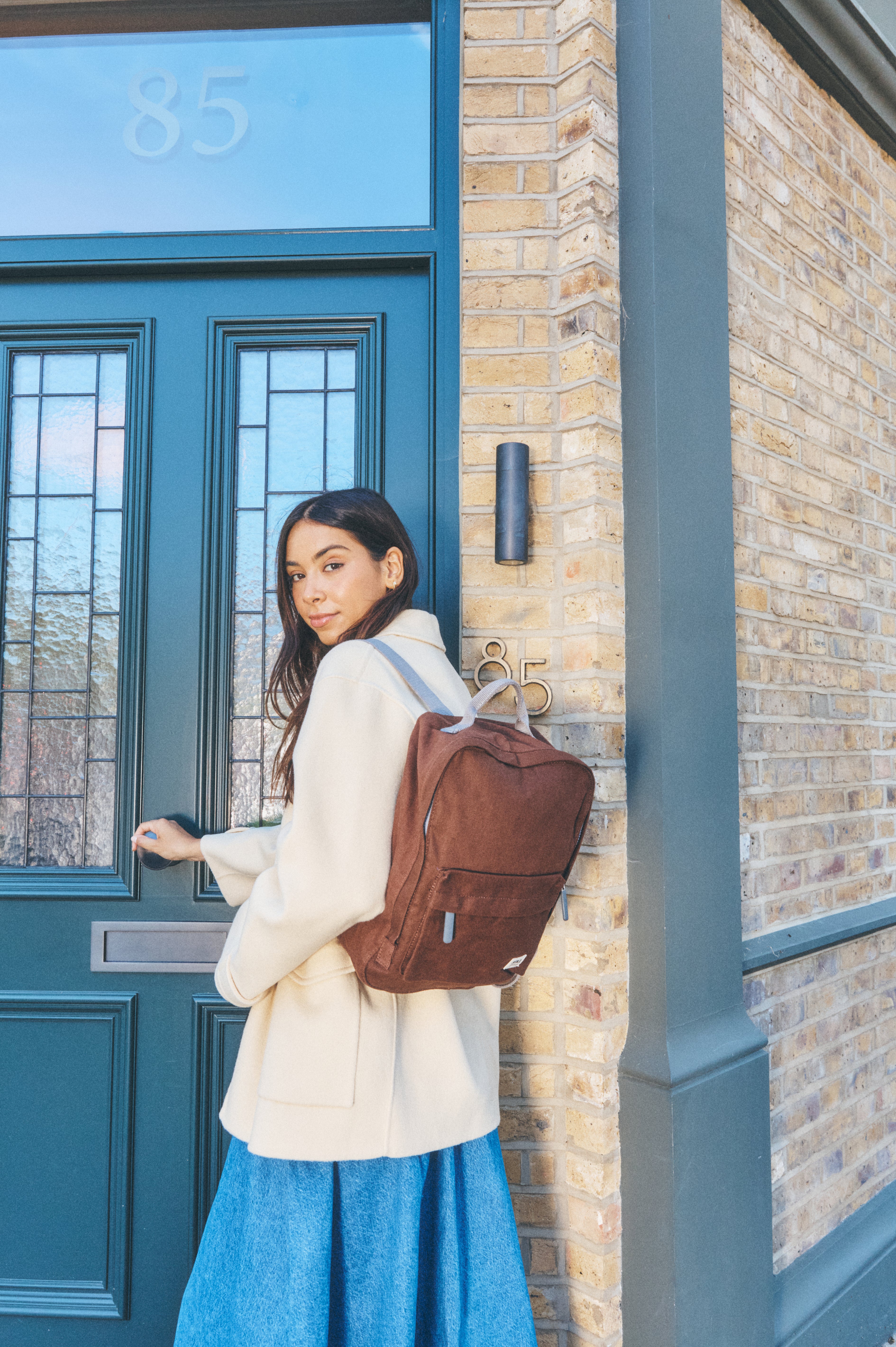 Roka London Hampton ryggsekk small 9,2 liter lindt canvas