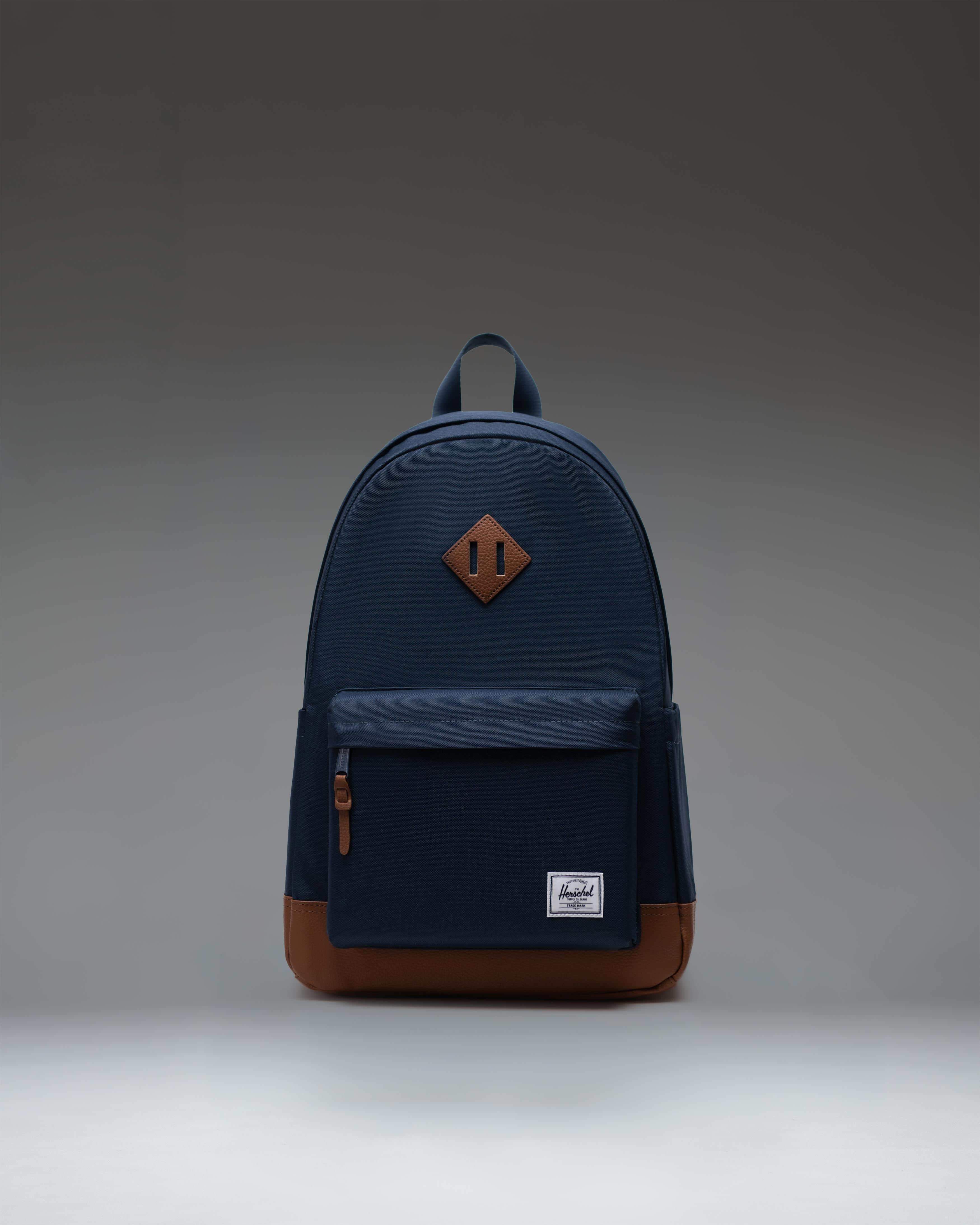 Herschel Heritage ryggsekk Black Tan laptop hverdagssekk