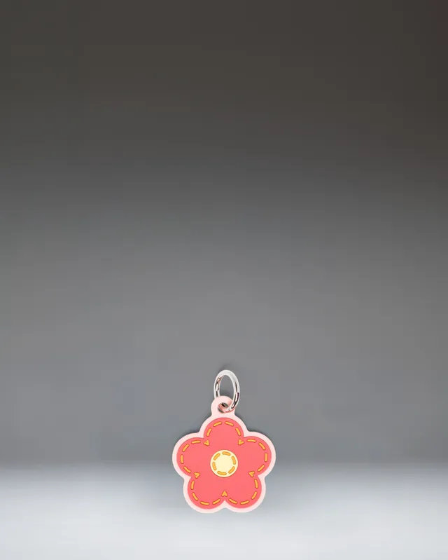 Herschel Daisy veskecharm Pink Daisy silikon