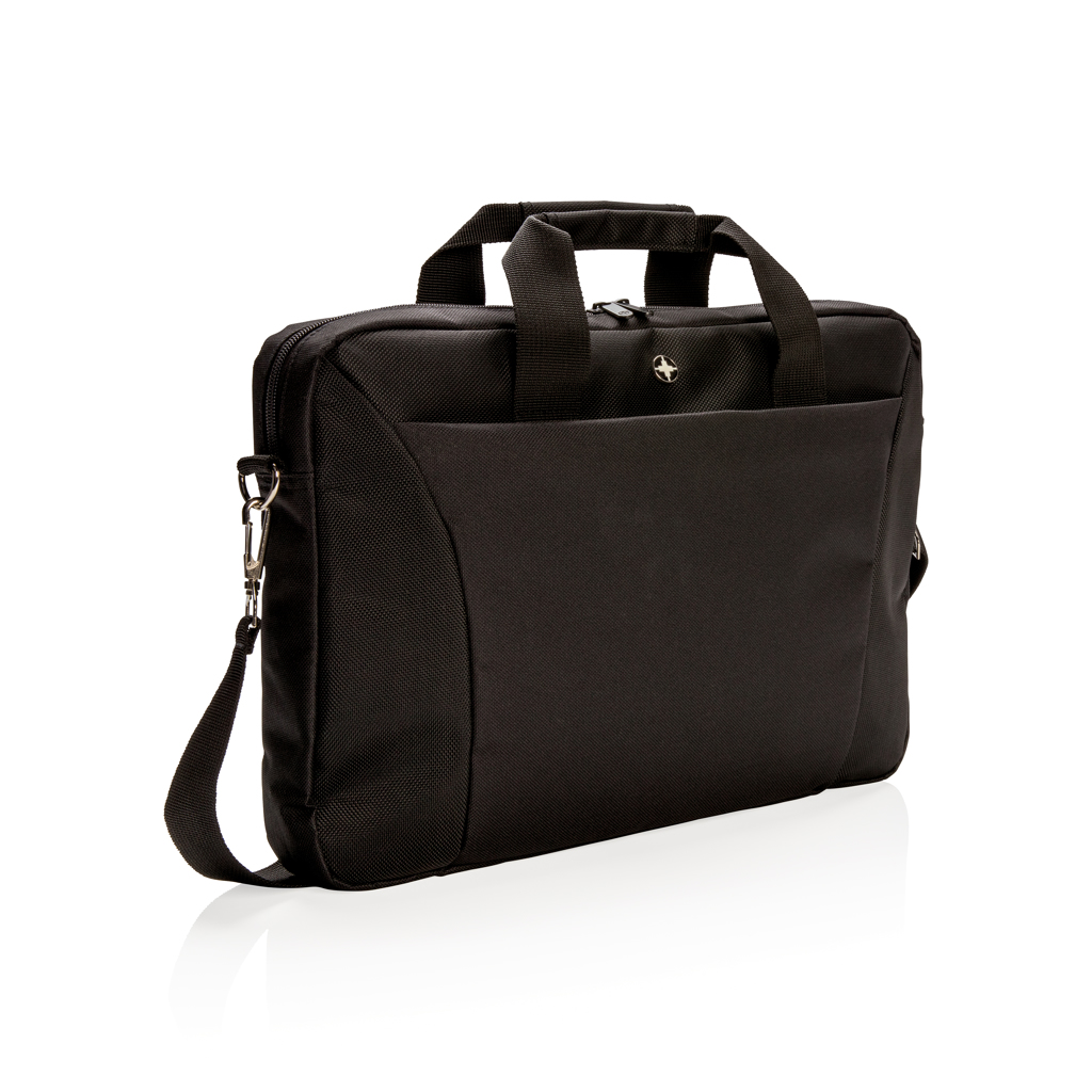 Swiss Peak laptopveske 15,4" svart tynn PVC-fri