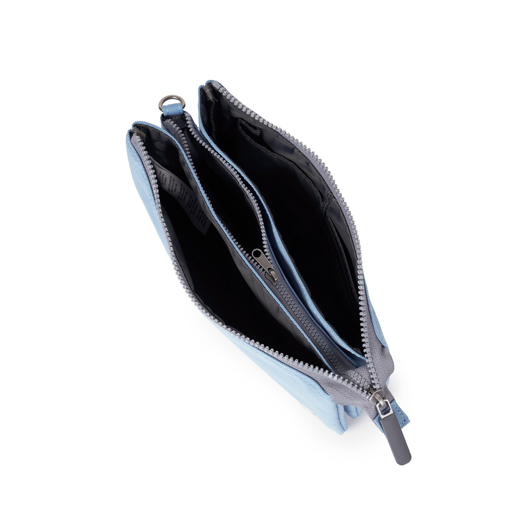 Roka London Carnaby Crossbody lommebokveske retro blue XL vanntett