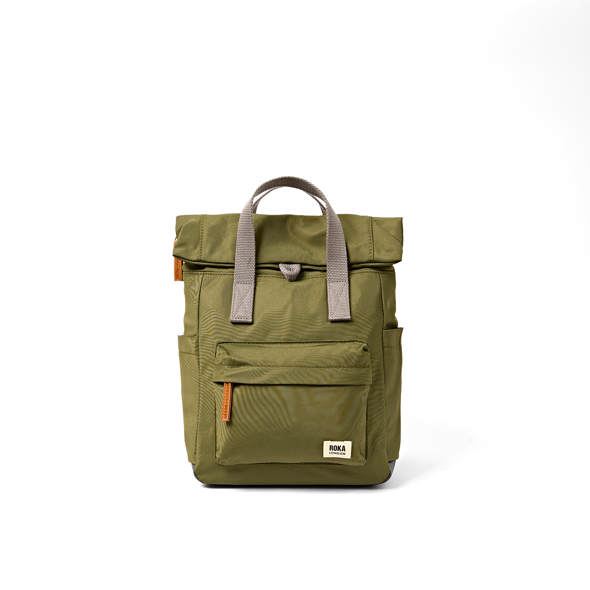 Roka London Canfield Roll Top ryggsekk Chive 16,4 liter