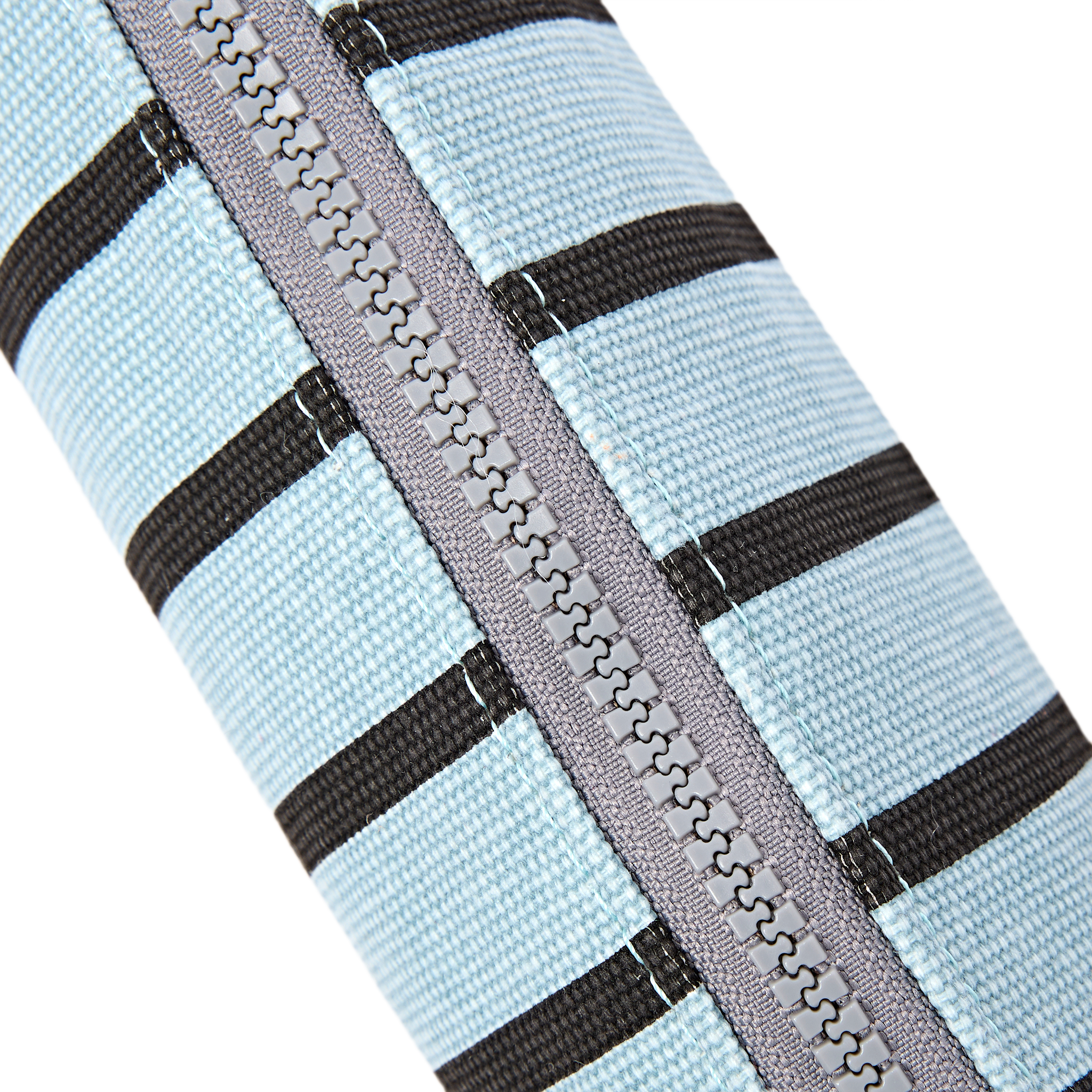 Roka London Tate etui small blå stripe bomullscanvas